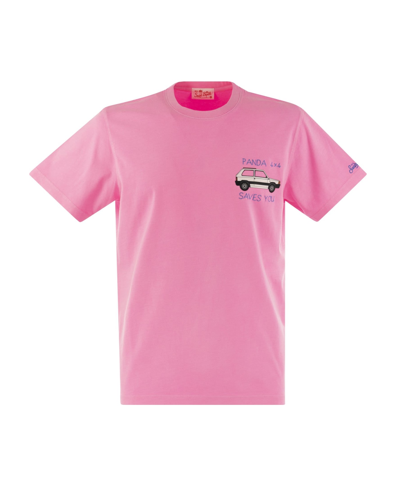 MC2 Saint Barth T-shirt With Chest Print - Pink