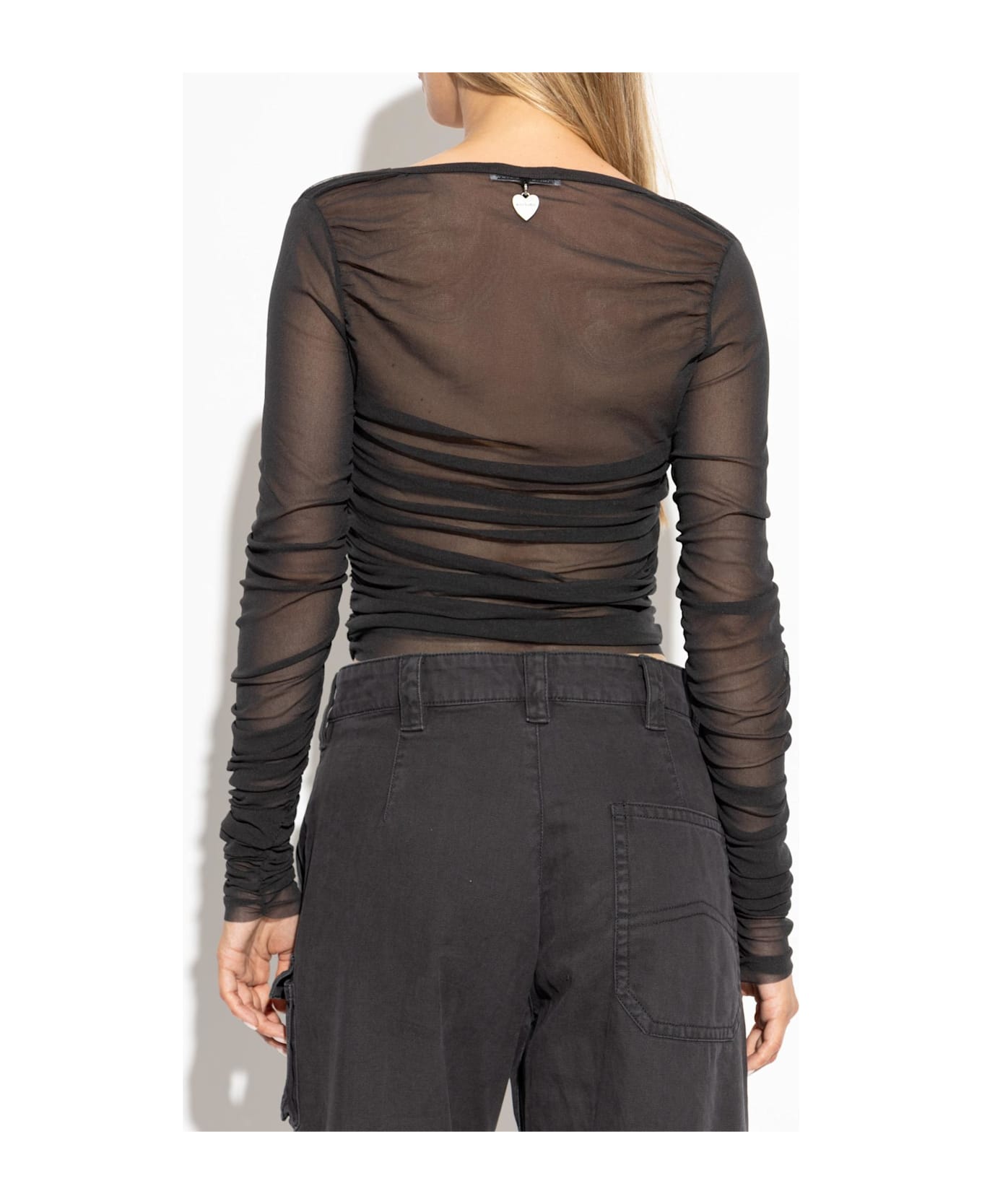 Acne Studios Lightly Translucent Top - ANTHRACITE GREY