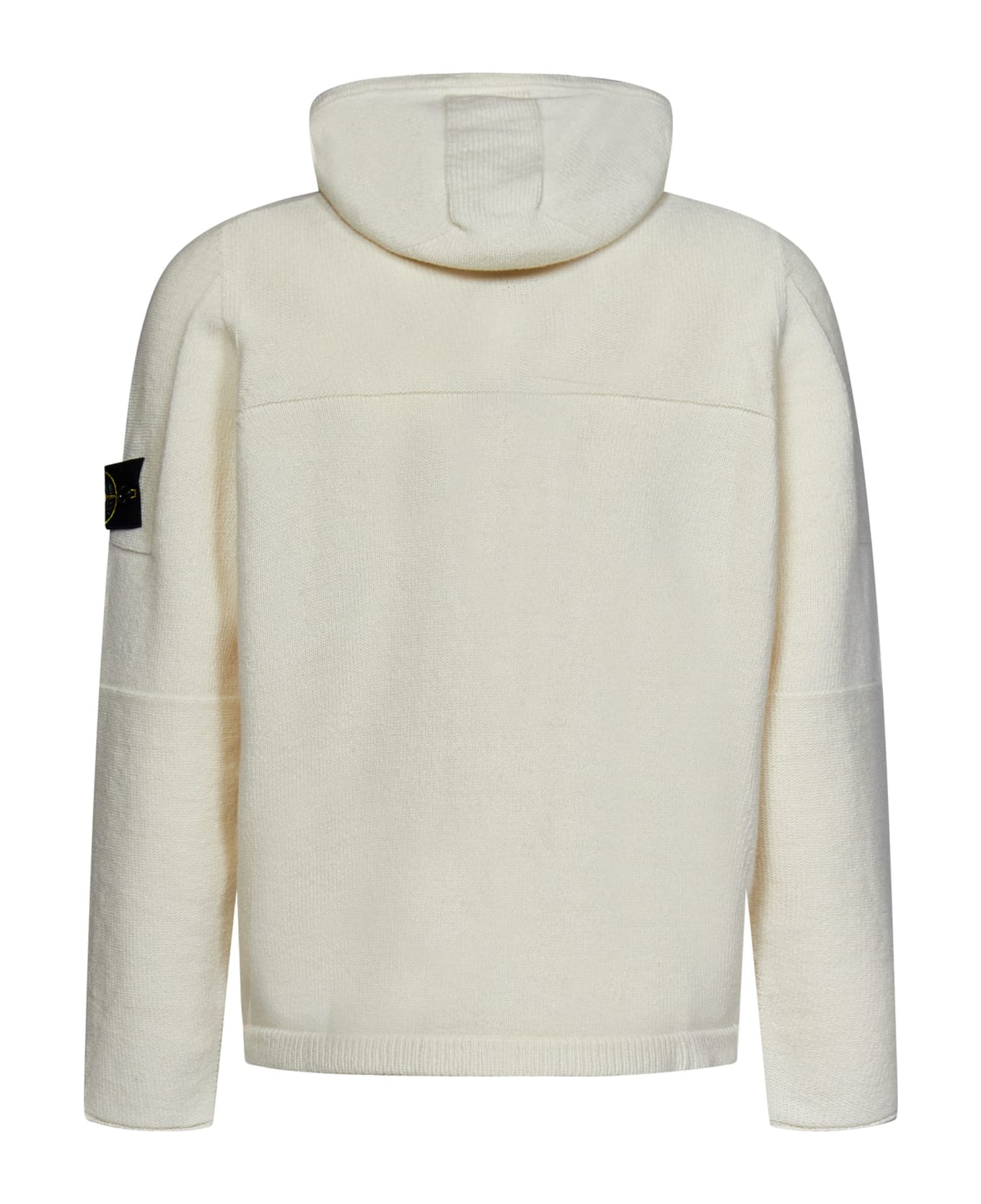 Stone Island Sweater With Zip - NATURAL