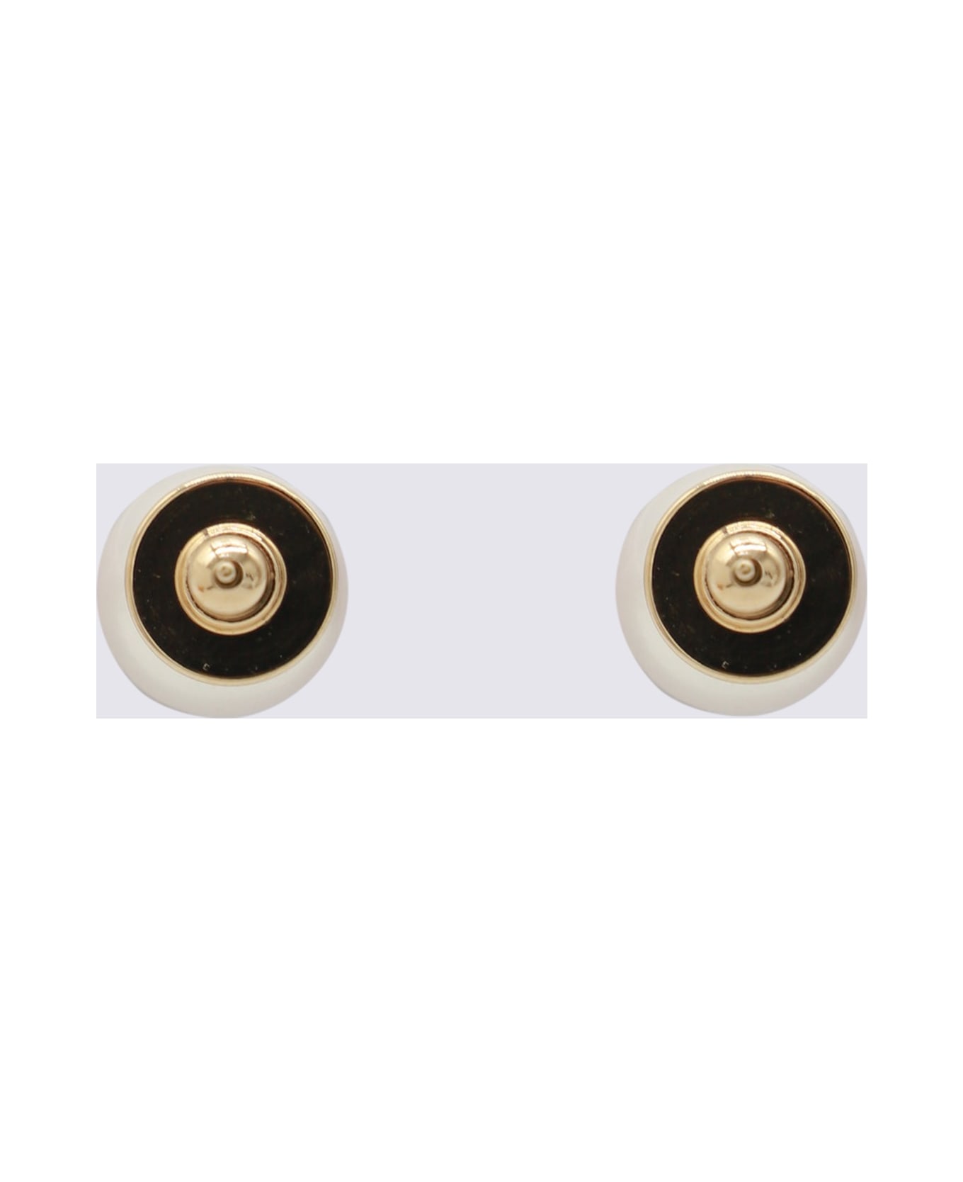 Jimmy Choo Gold And White Earrings - GOLD/WHITE