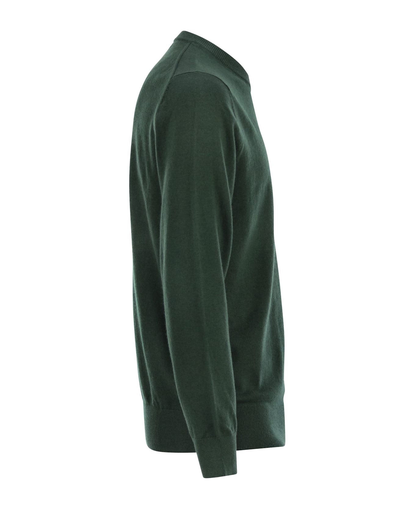 MC2 Saint Barth Heron - Crew Neck Jumper With Embroidery On The Chest - Green