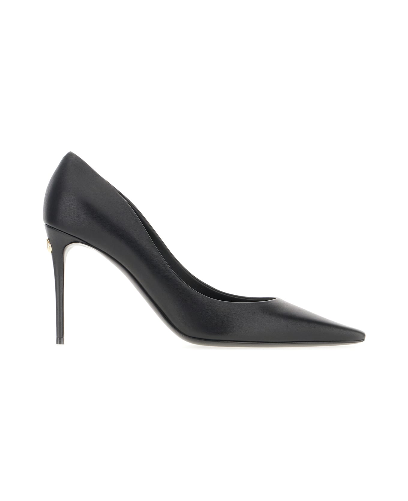 Dolce & Gabbana Black Nappa Leather Pumps - Nero