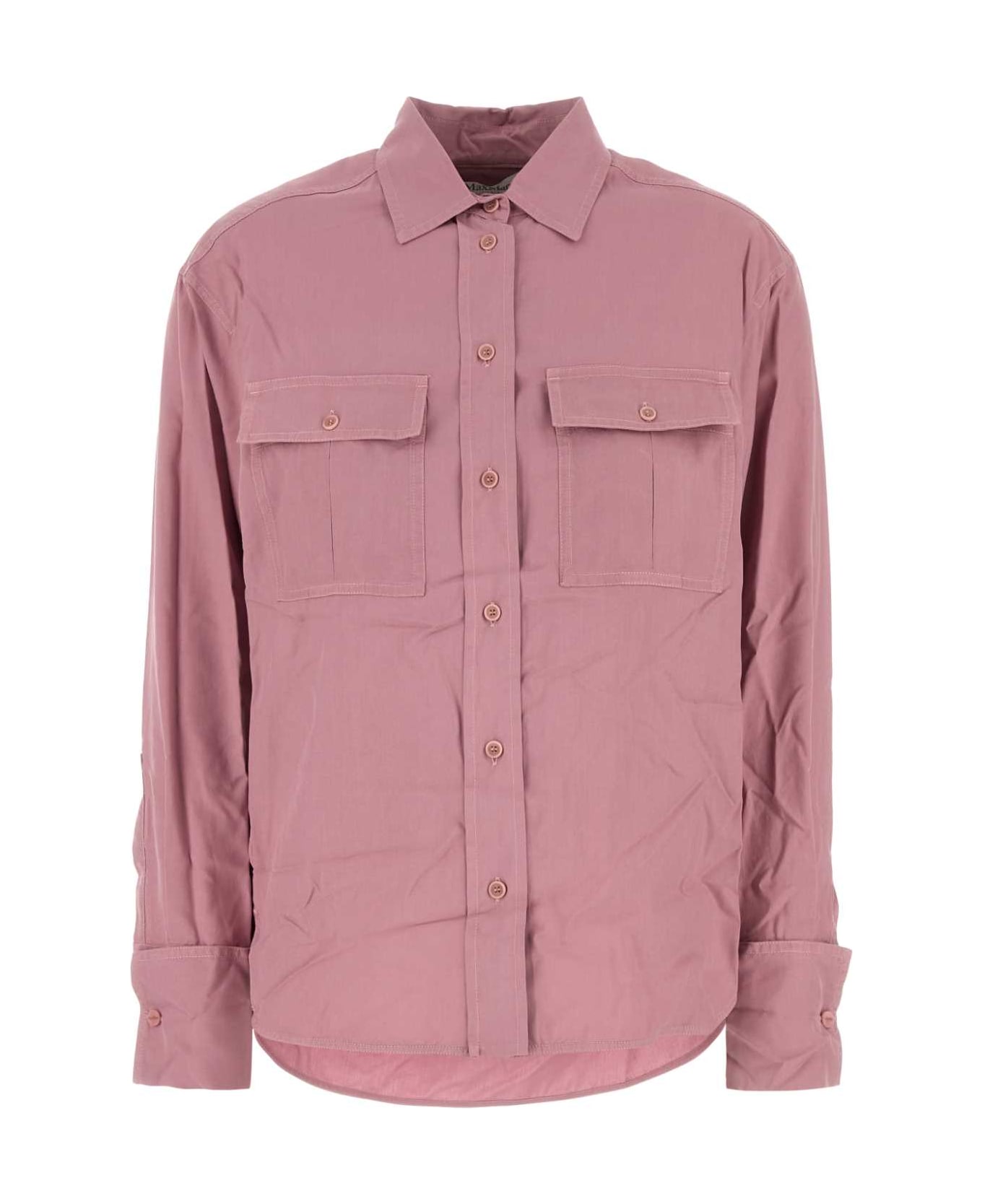 Max Mara Pink Silk Affetto Shirt - ROSA