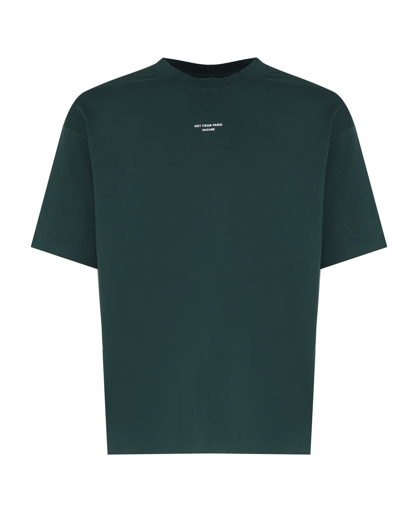 Drôle de Monsieur Le T-shirt Slogan Classique - Dark Green
