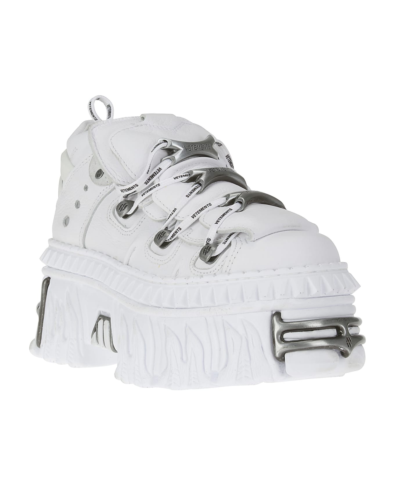 VETEMENTS xnewrock Platform Sneakers - WHITE
