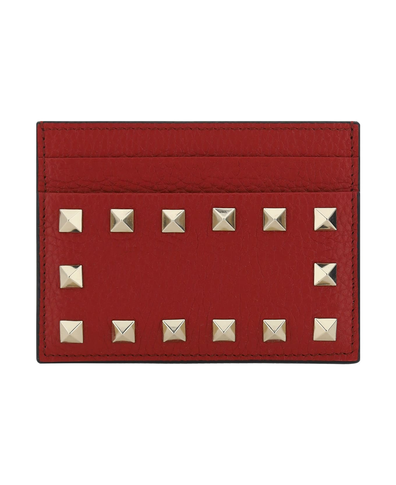 Valentino Garavani Rockstud Card Holder - Rosso V 財布