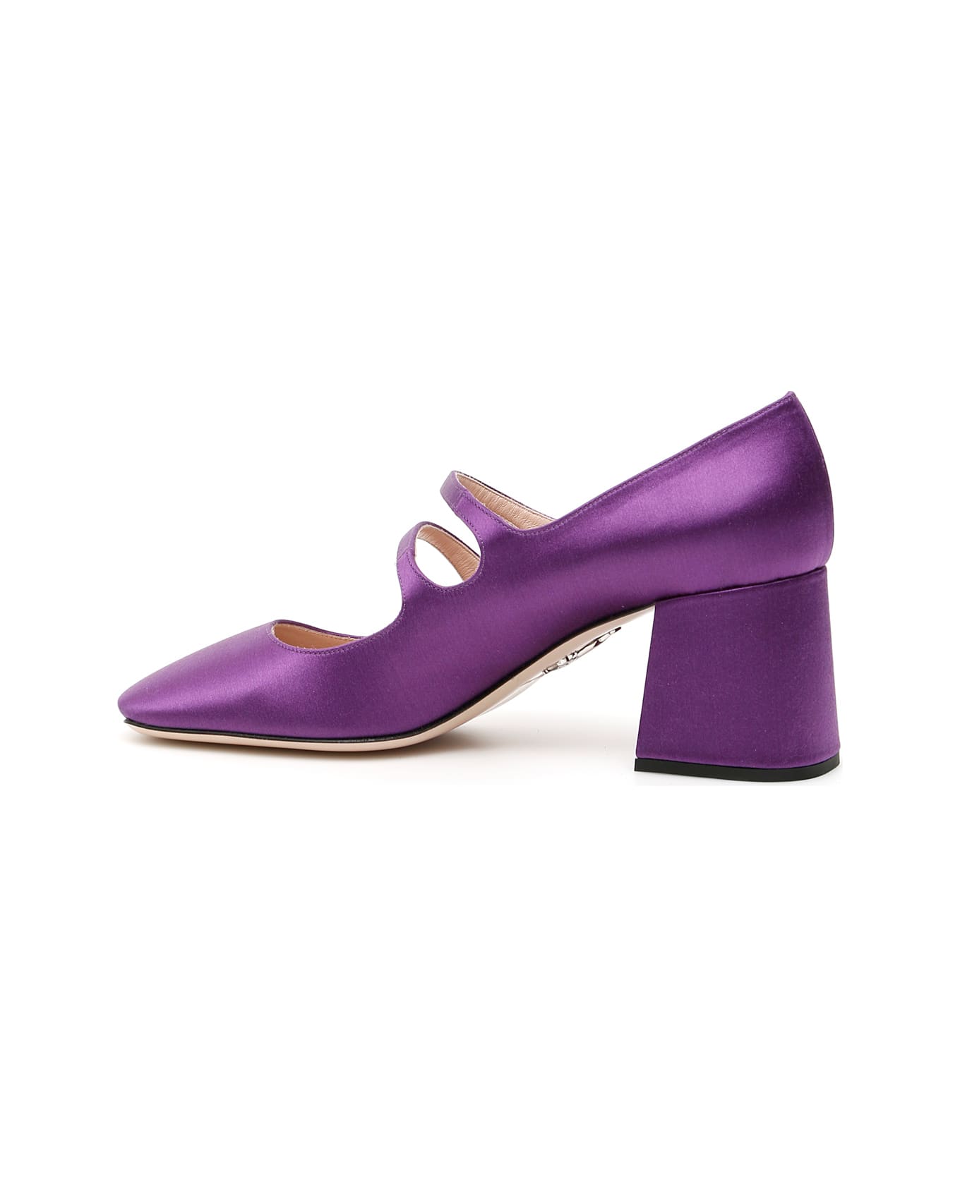 Miu Miu Pearl Satin Pumps - VIOLA (Purple)