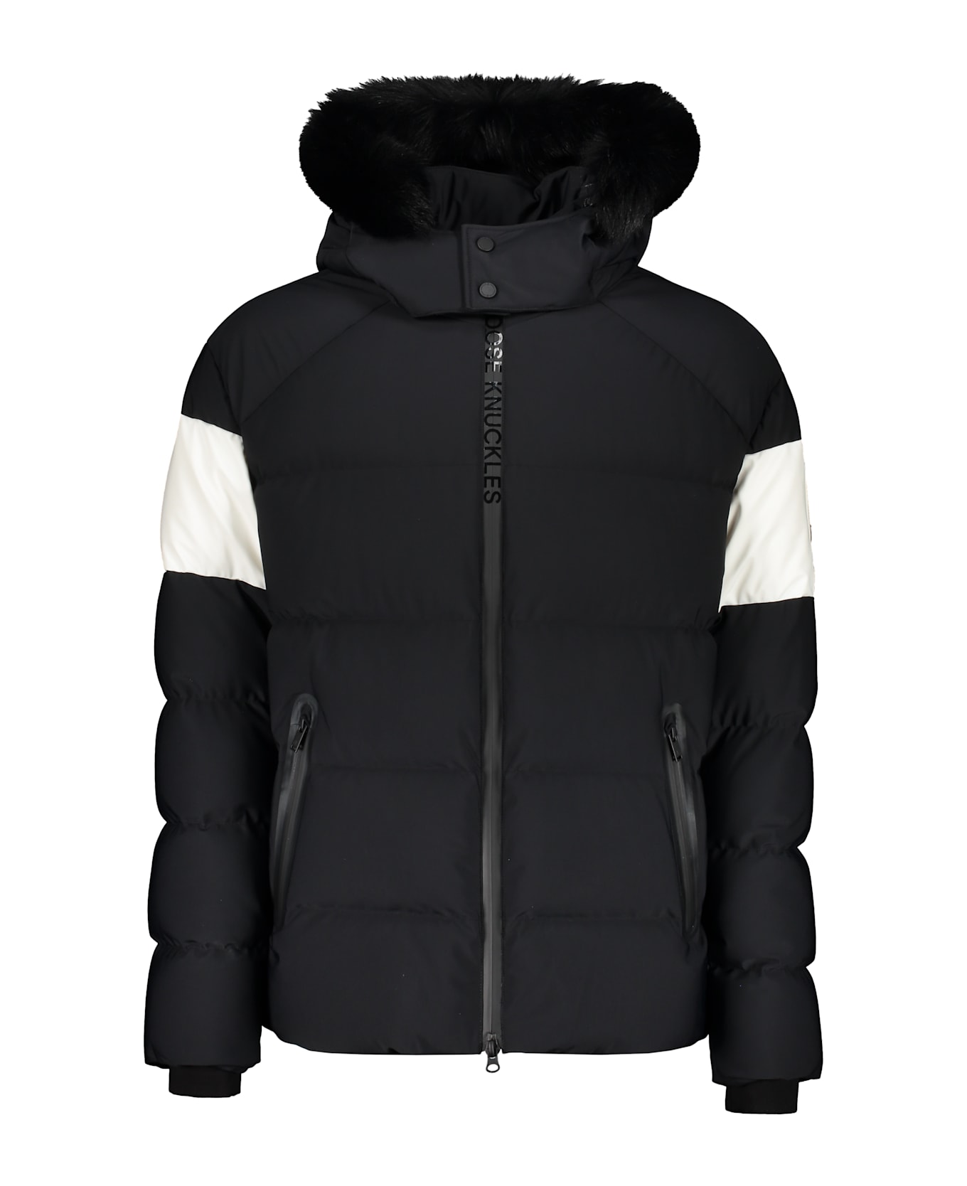 Moose Knuckles Strivers Row Hooded Down Jacket - black