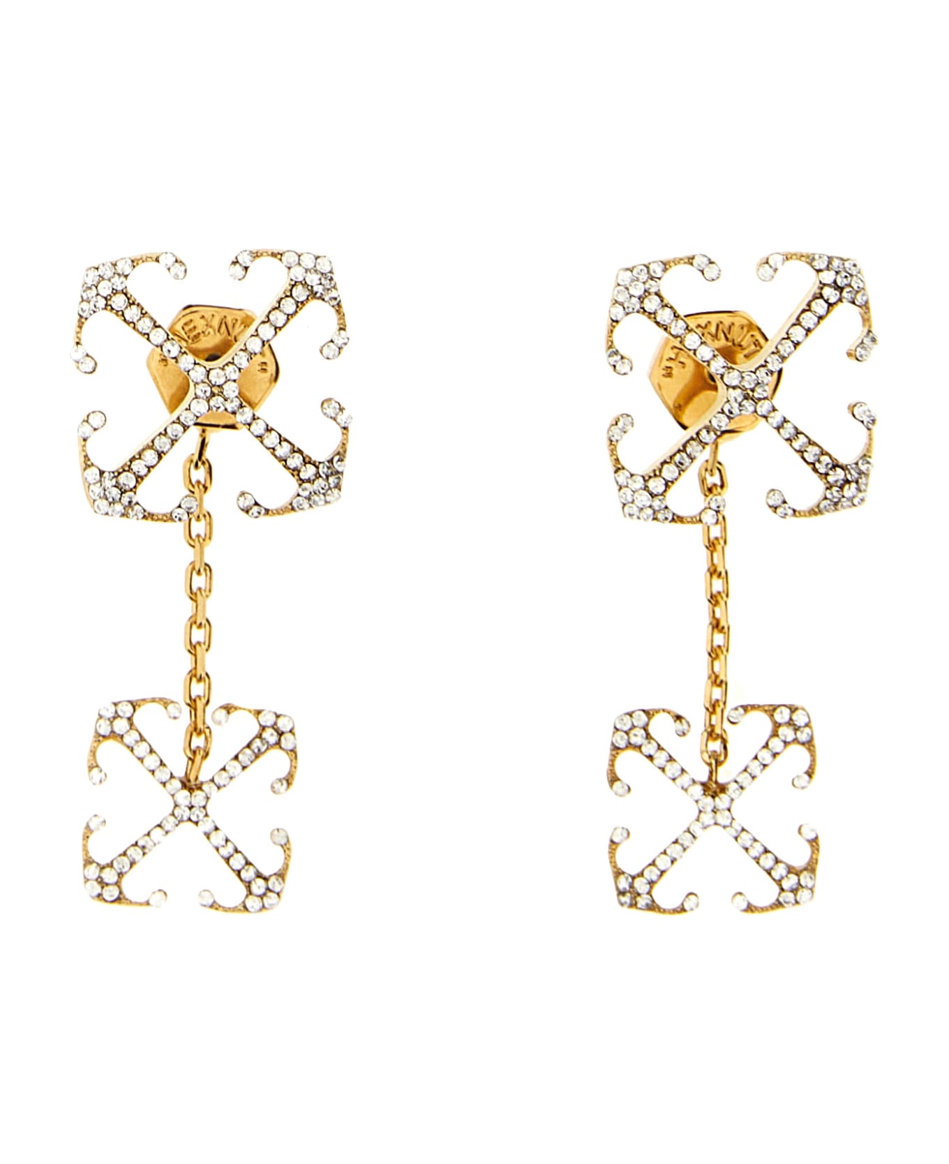 Off-White 'double Arrow' Earrings - Gold