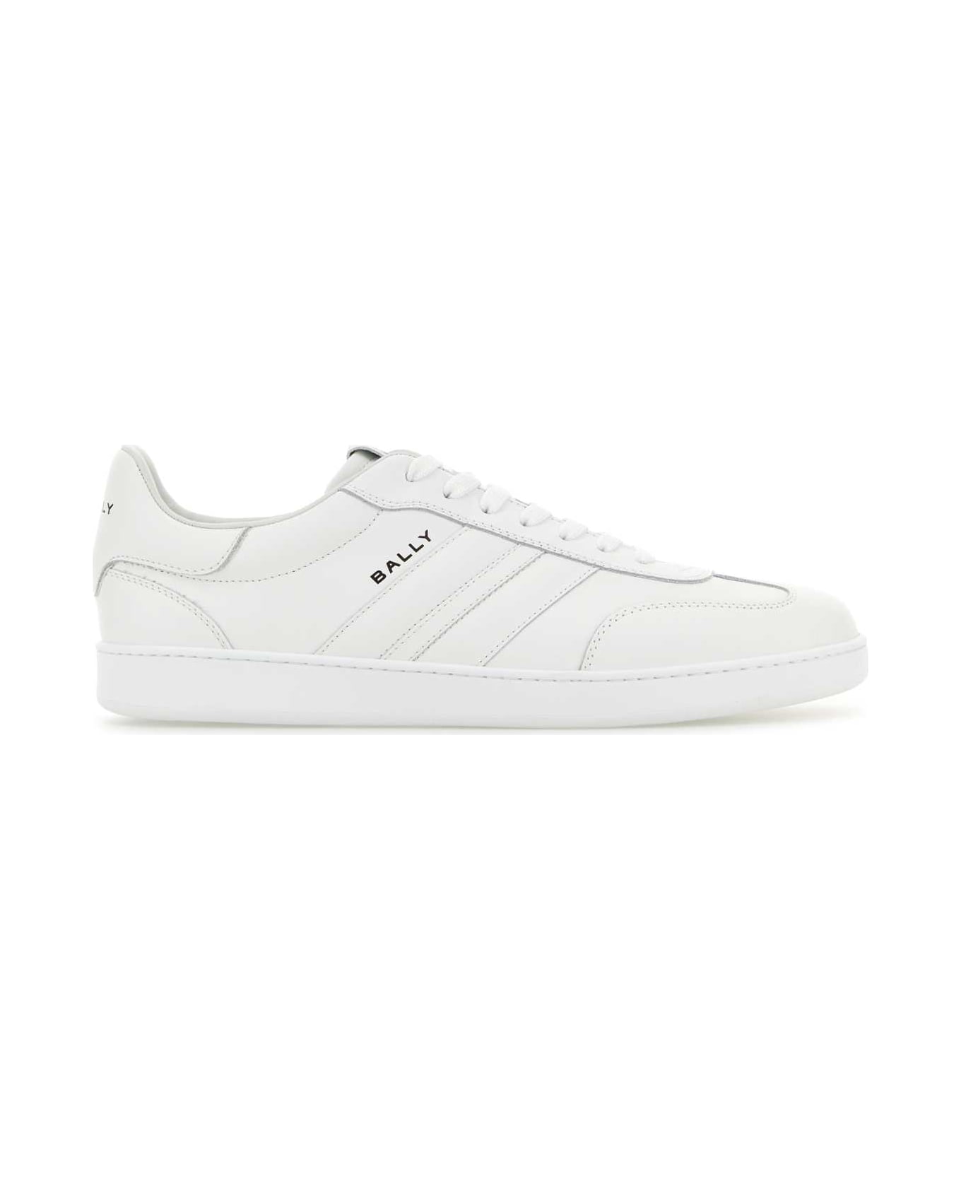 Bally White Leather Rivy Sneakers - White