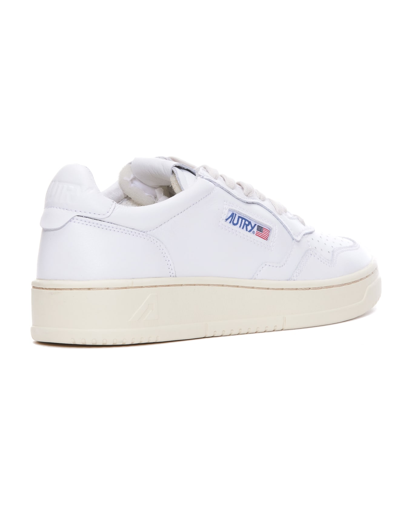 Autry Low Medialist Sneakers - Leather White