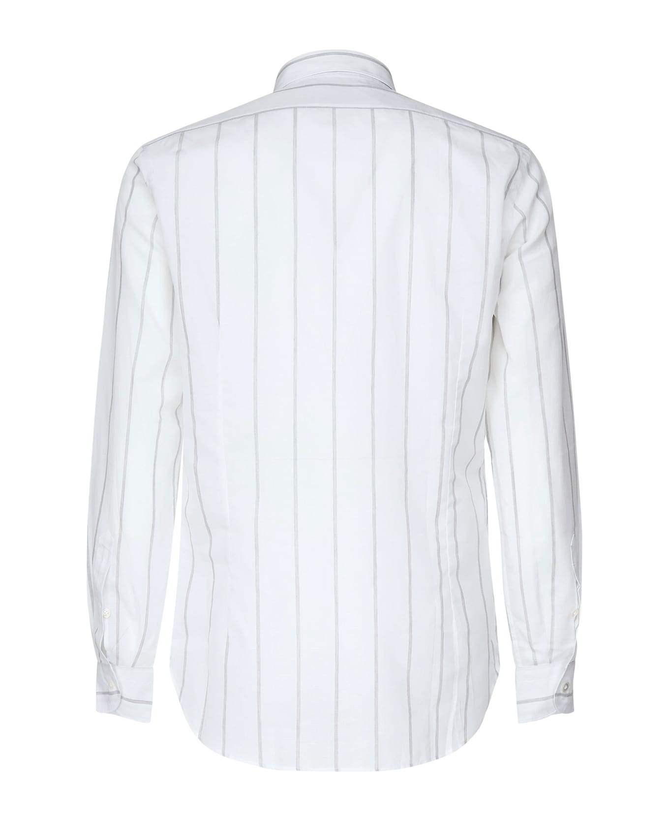 Eleventy Striped Shirt - White