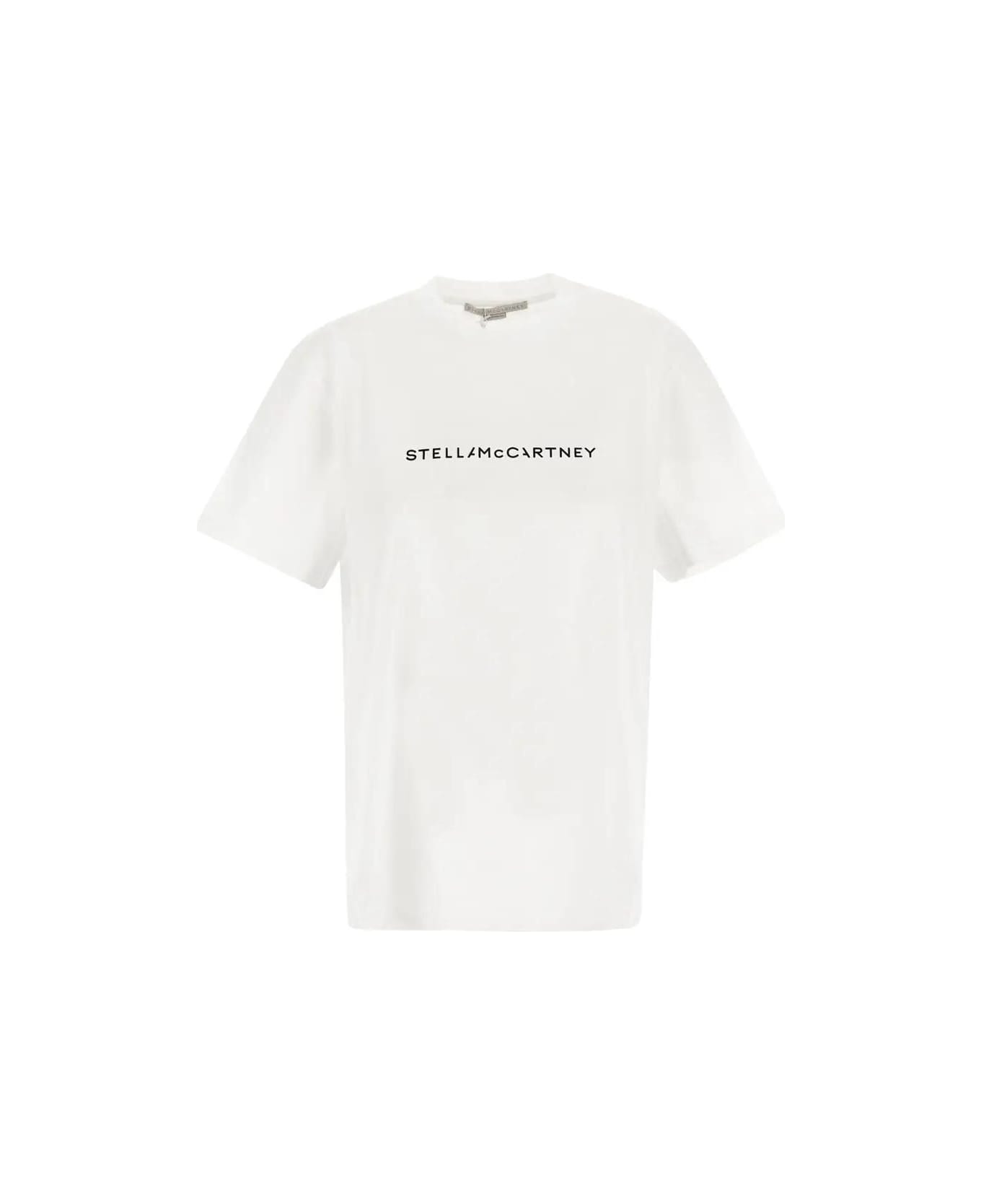 Stella McCartney Logo Print T-shirt - NEUTRALS