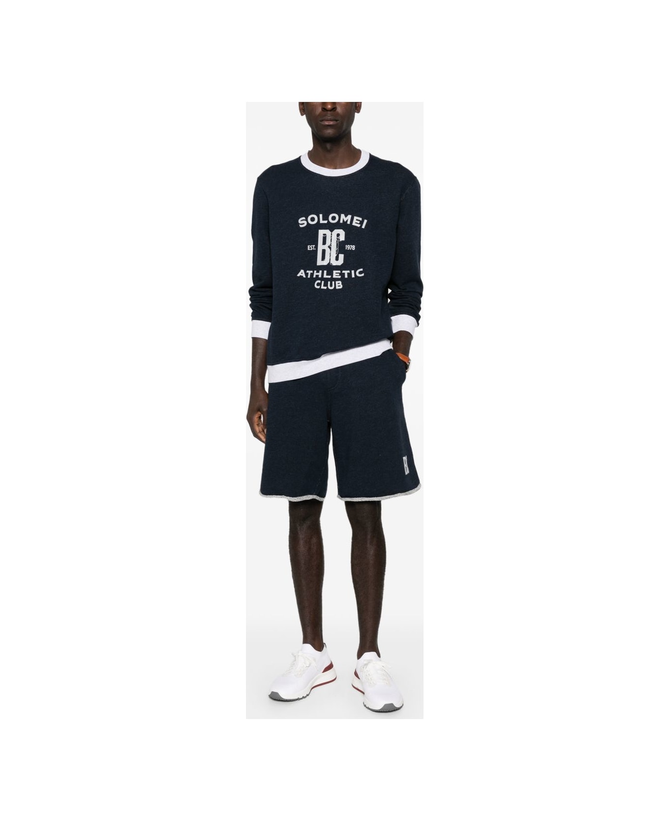 Brunello Cucinelli Cotton Shorts - Blue