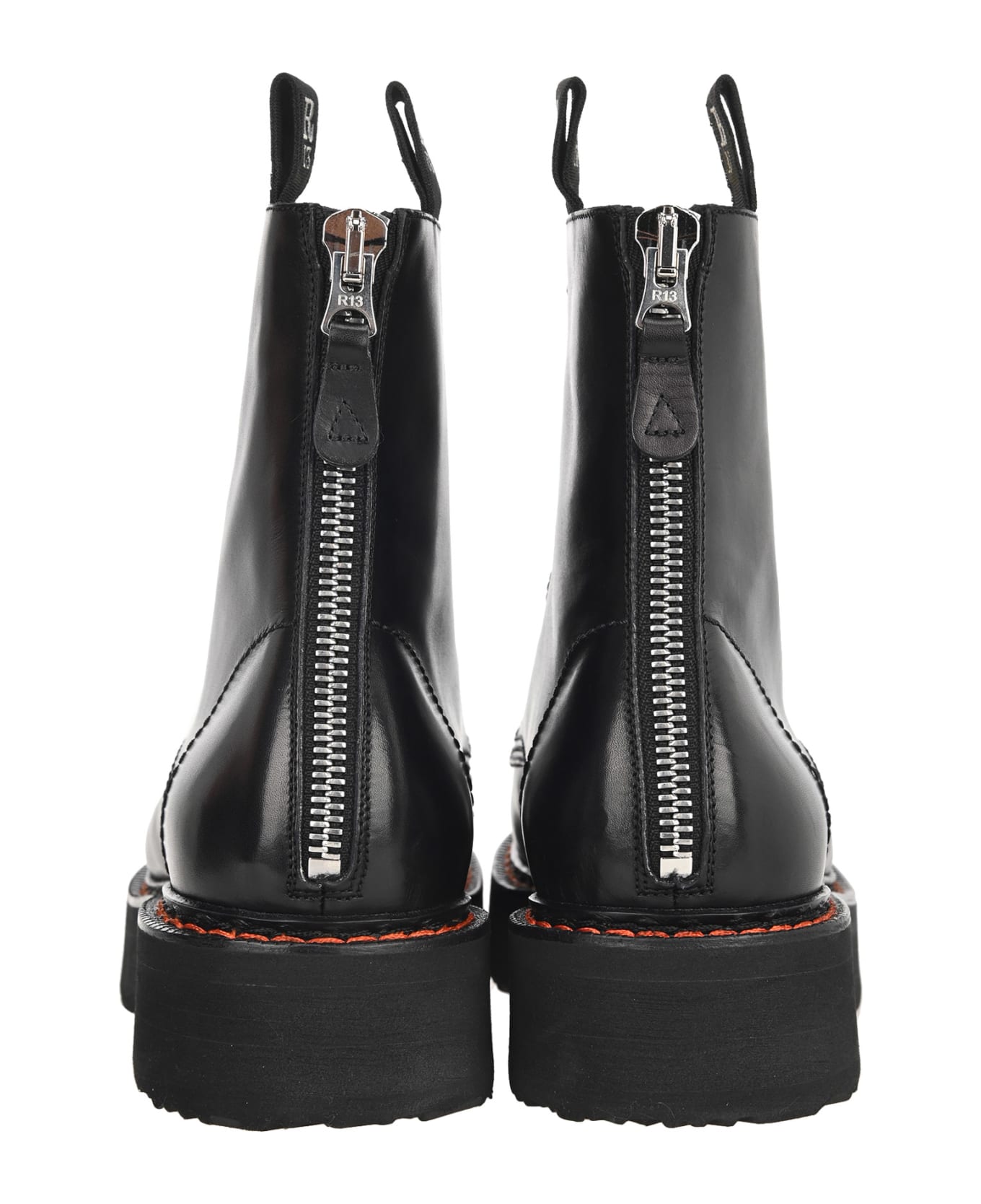 R13 Stack 40 Military Boots - BLACK