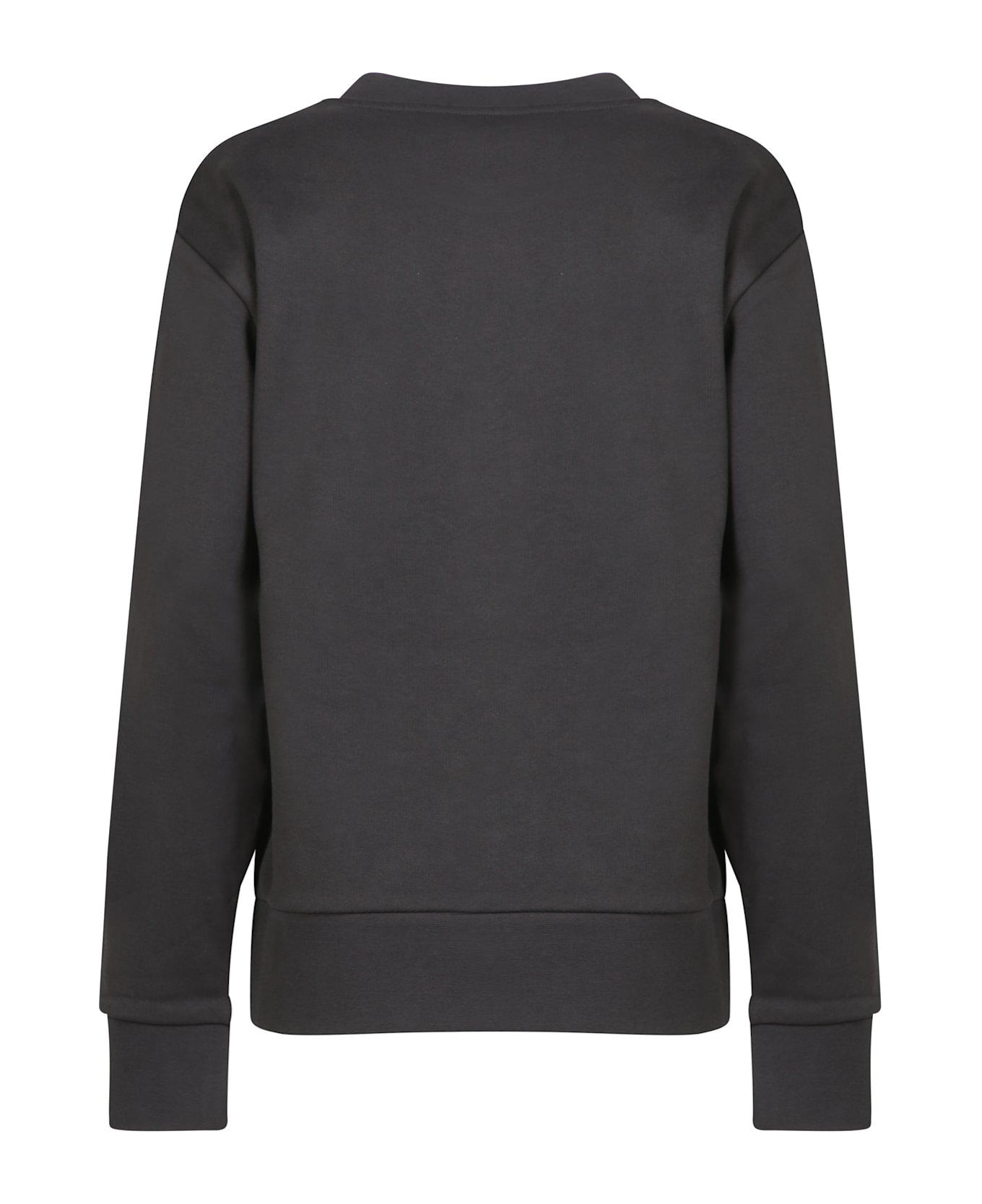 Moncler Logo Embellished Crewneck Sweatshirt - Black