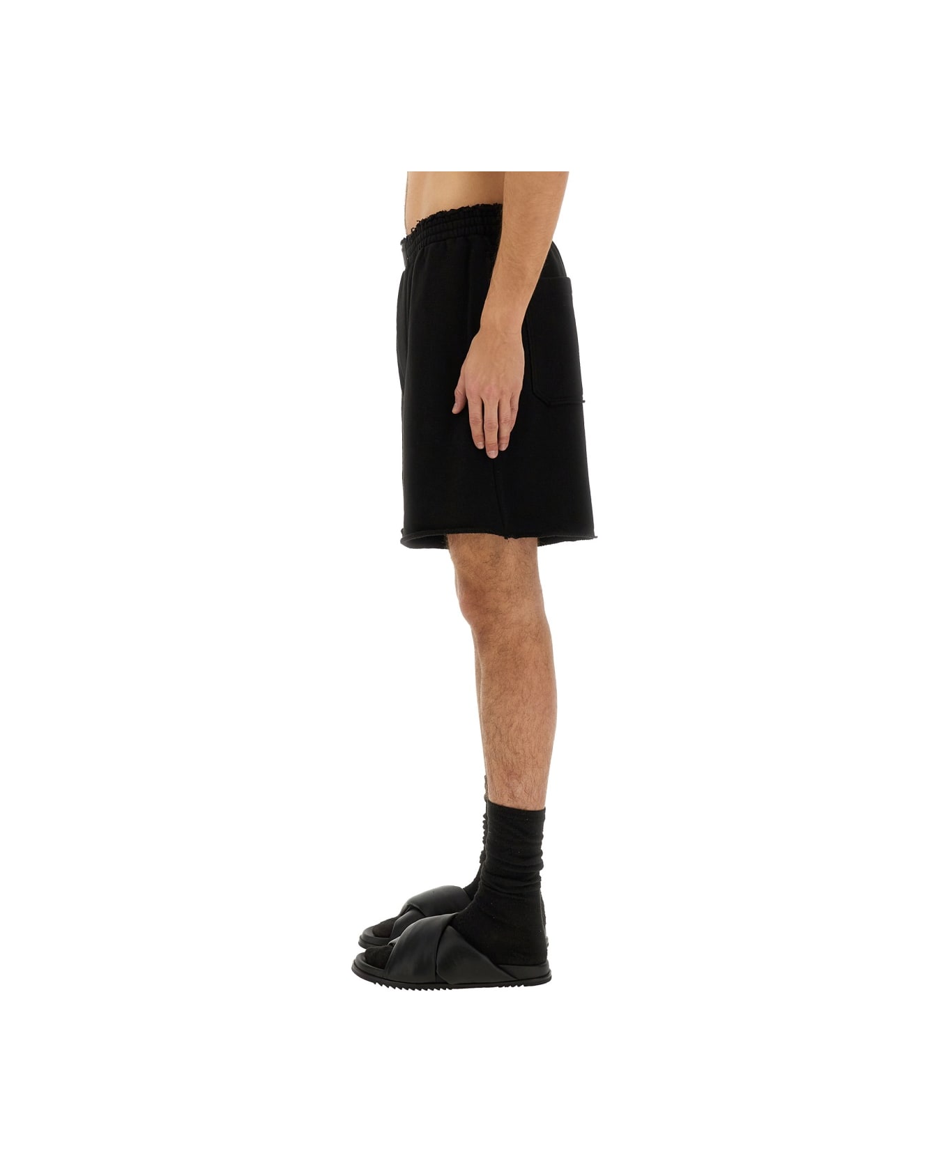 Helmut Lang Cotton Shorts - BLACK