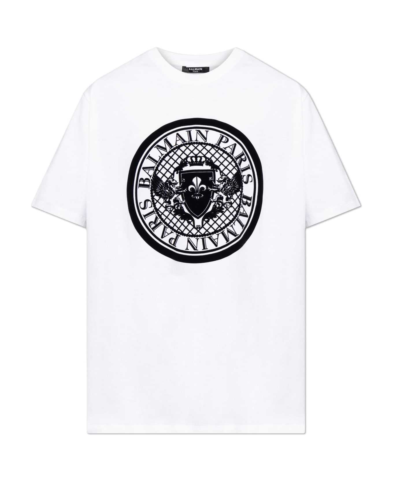 Balmain T-shirt With Logo - White シャツ