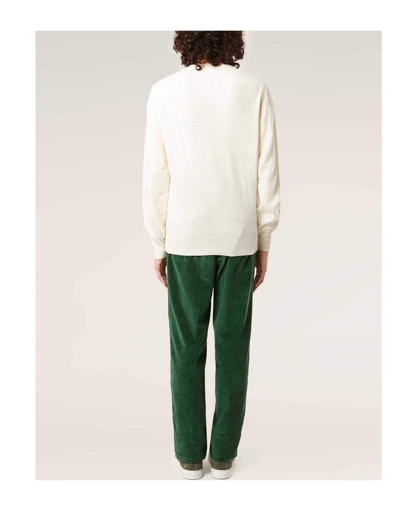 doppiaa Aantioco Single Pleatd Cotton Corduroy Trousers