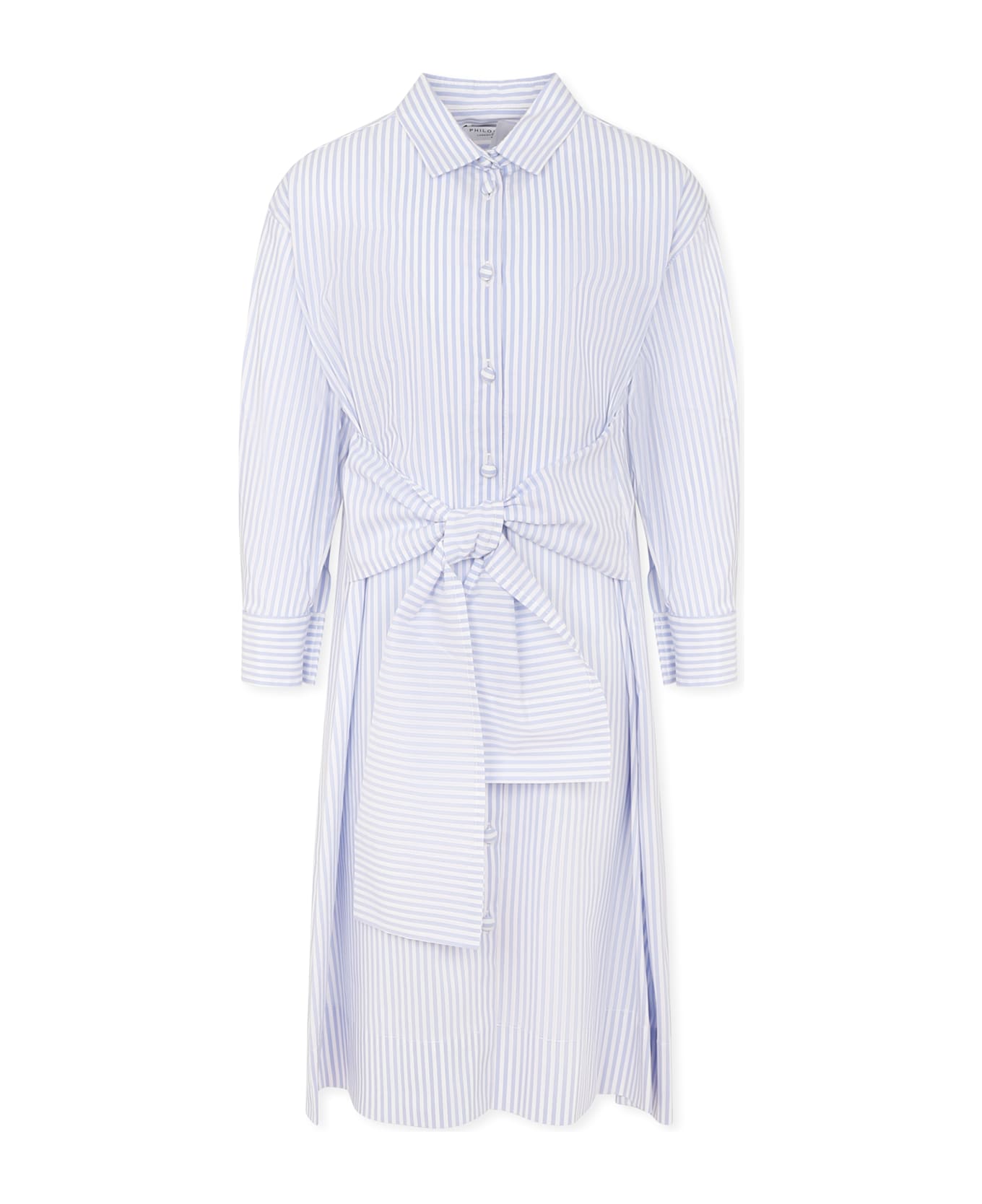 Philosophy di Lorenzo Serafini Kids Light Blue Dress For Girl - Light Blue