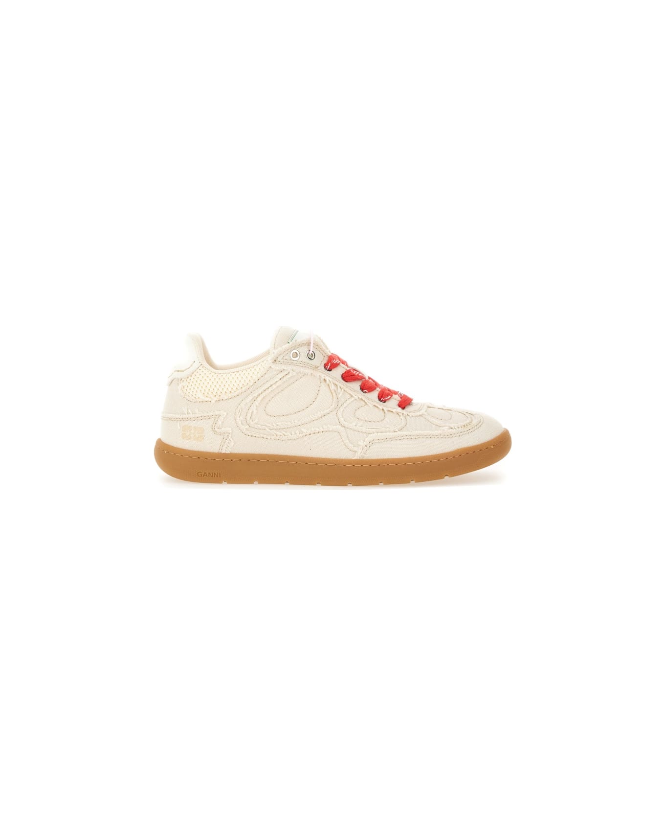 Ganni 08 Canvas Sneaker - WHITE