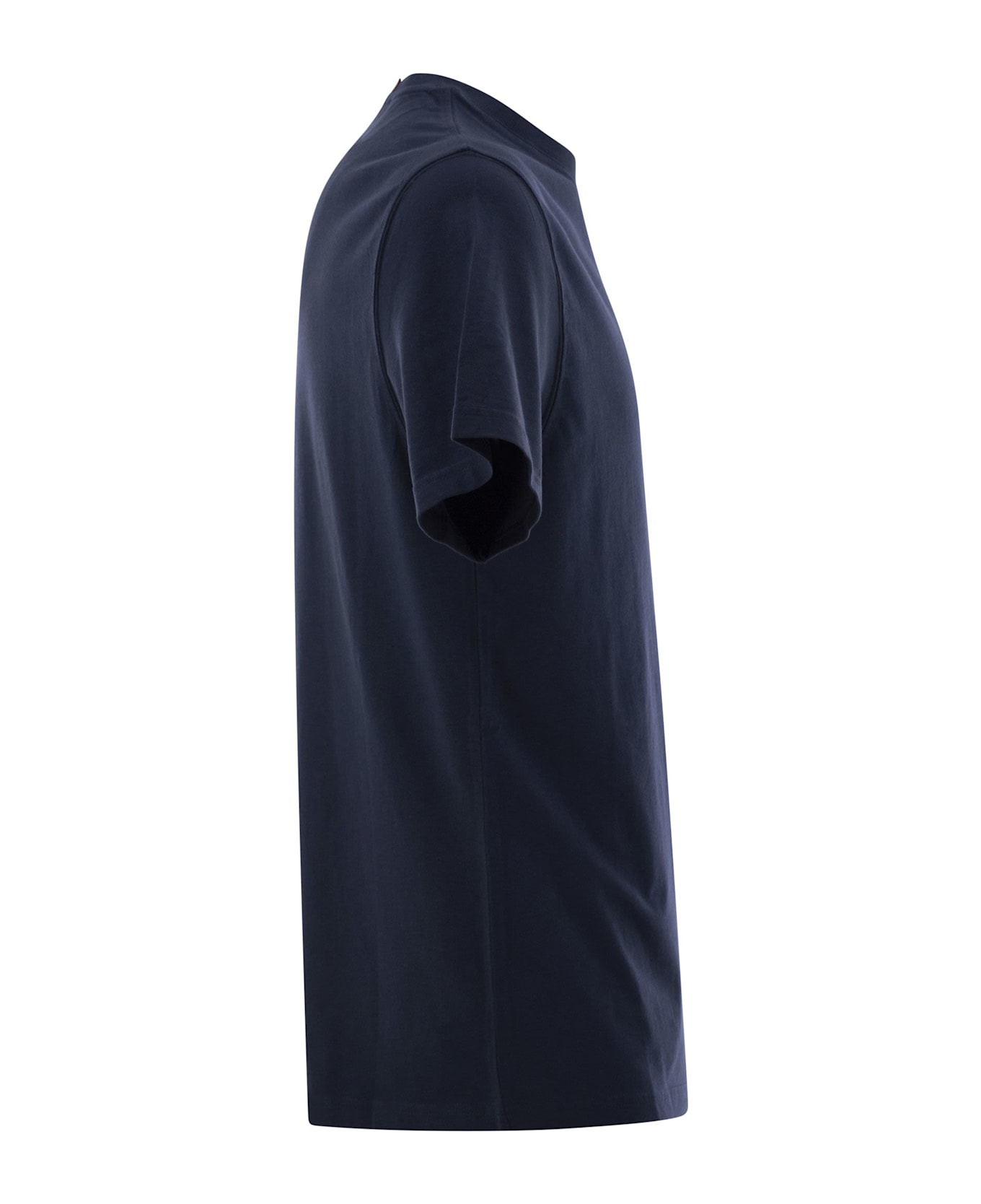MC2 Saint Barth Portofino - T-shirt With Chest Embroidery - Blue