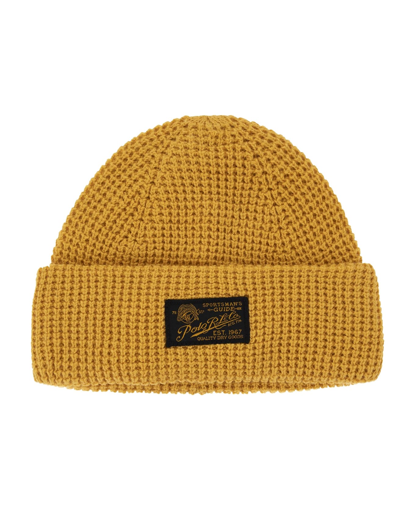 Polo Ralph Lauren Wool Cap With Logo - Mustard