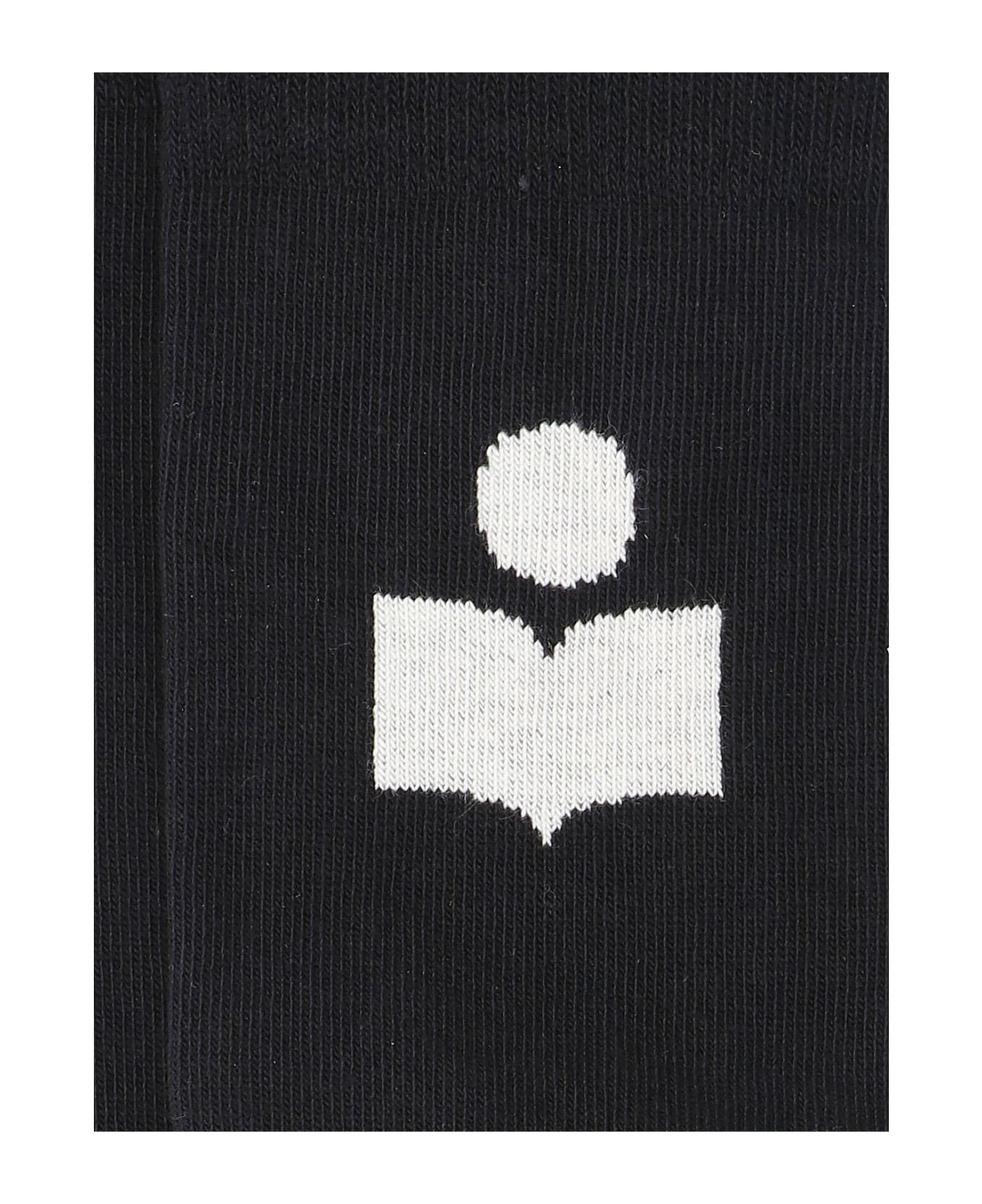 Isabel Marant Logo Socks - BLACK