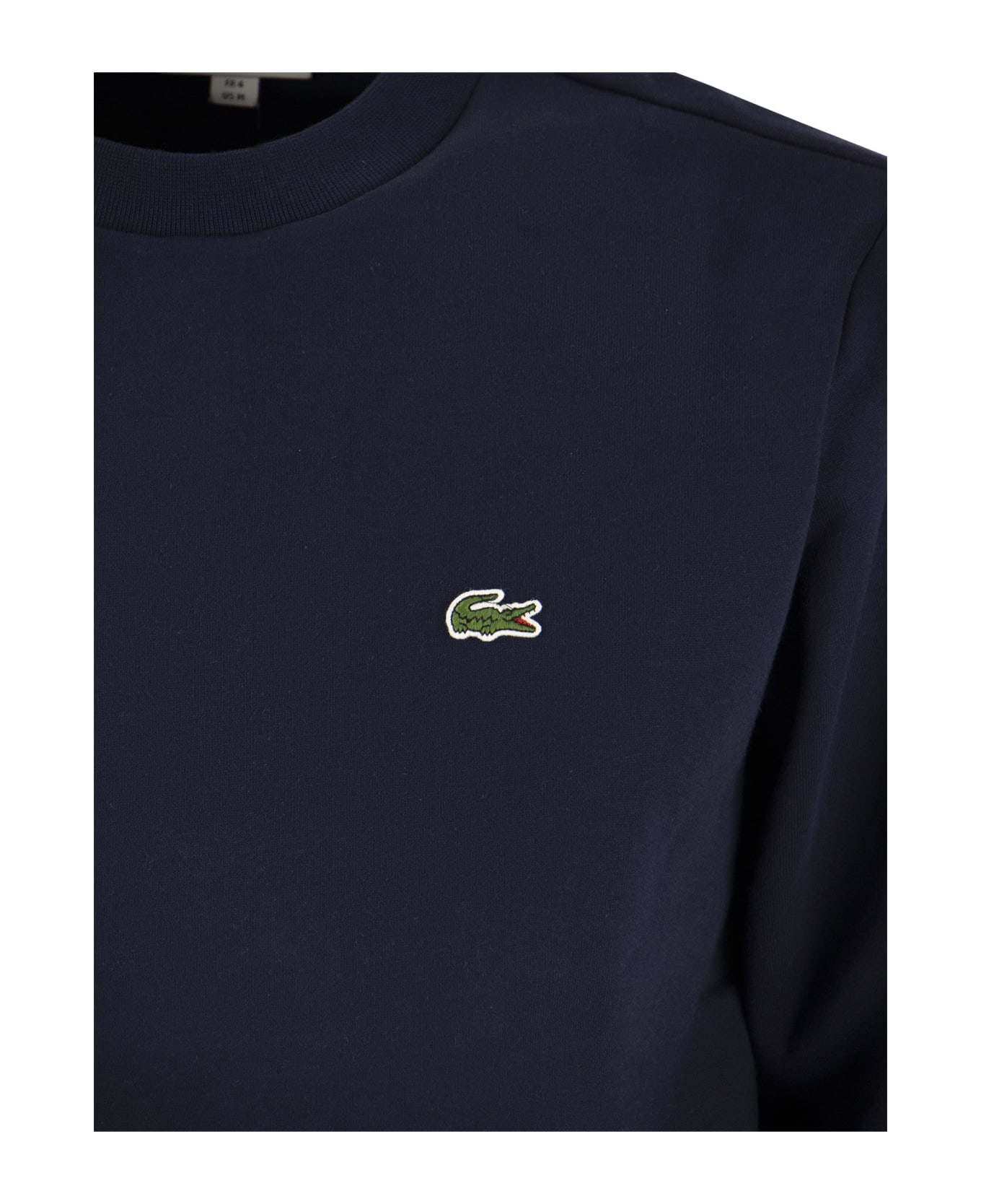 Lacoste Jogger Sweatshirt In Brushed Organic Cotton フリース