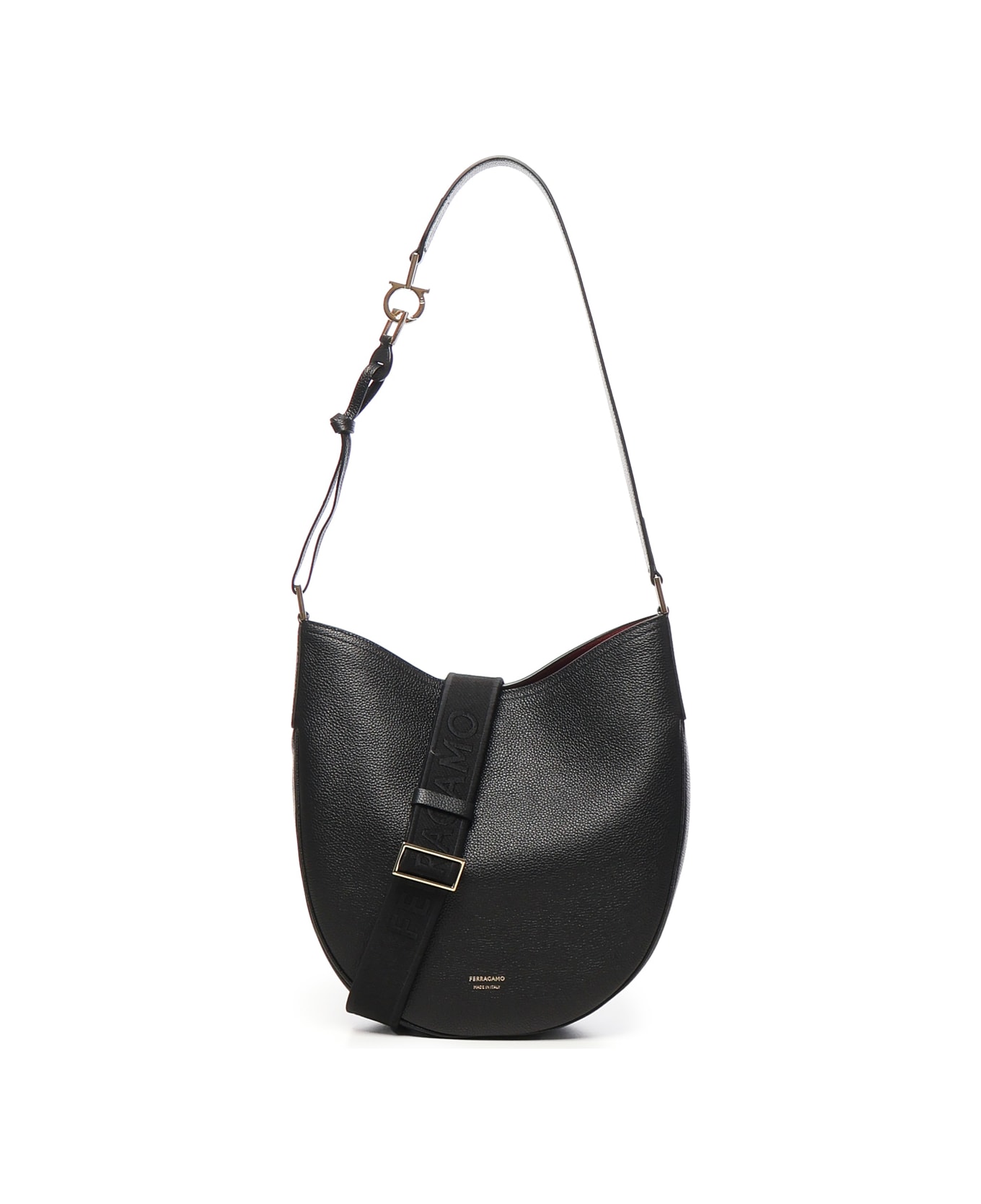 Ferragamo North-south Hobo Bag - Black