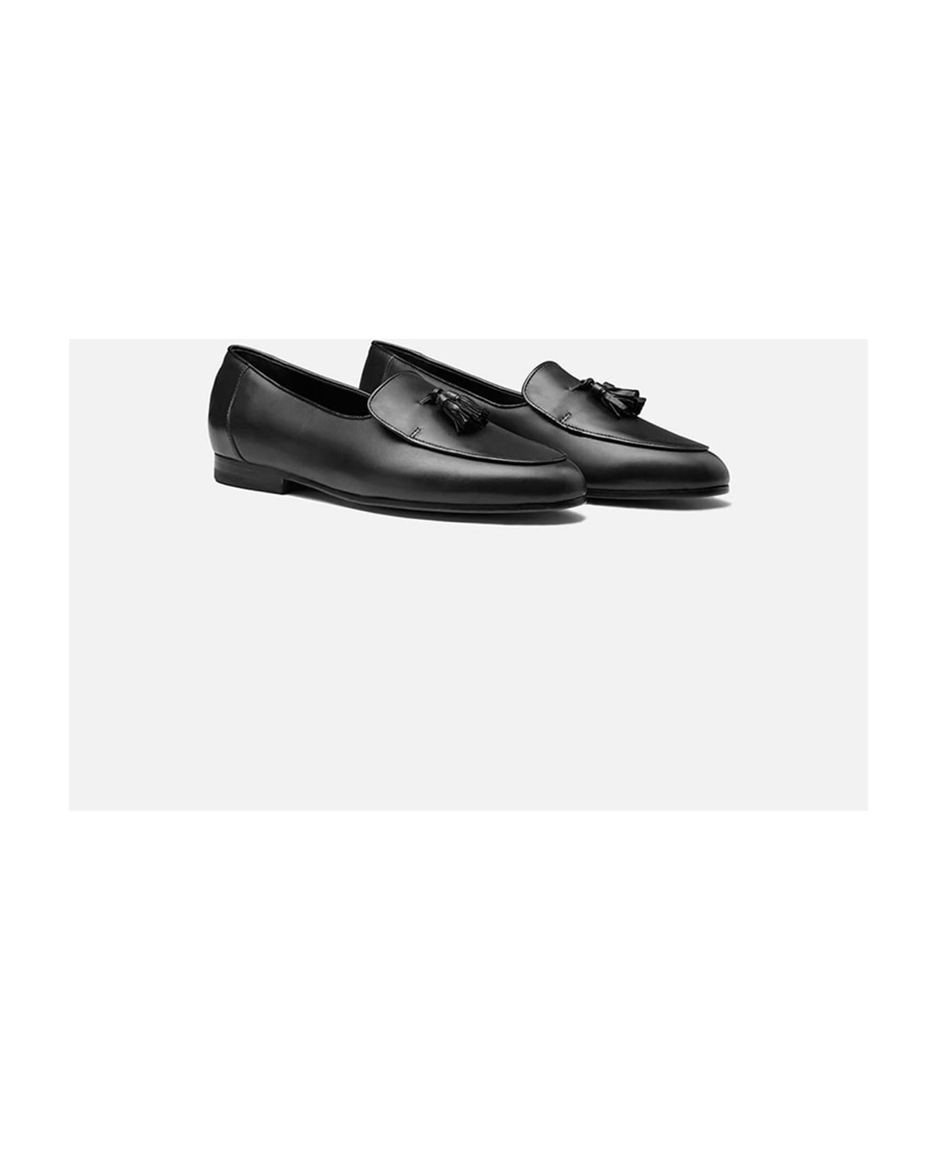 CB Made in Italy Leather Slip-on Nerano - Black