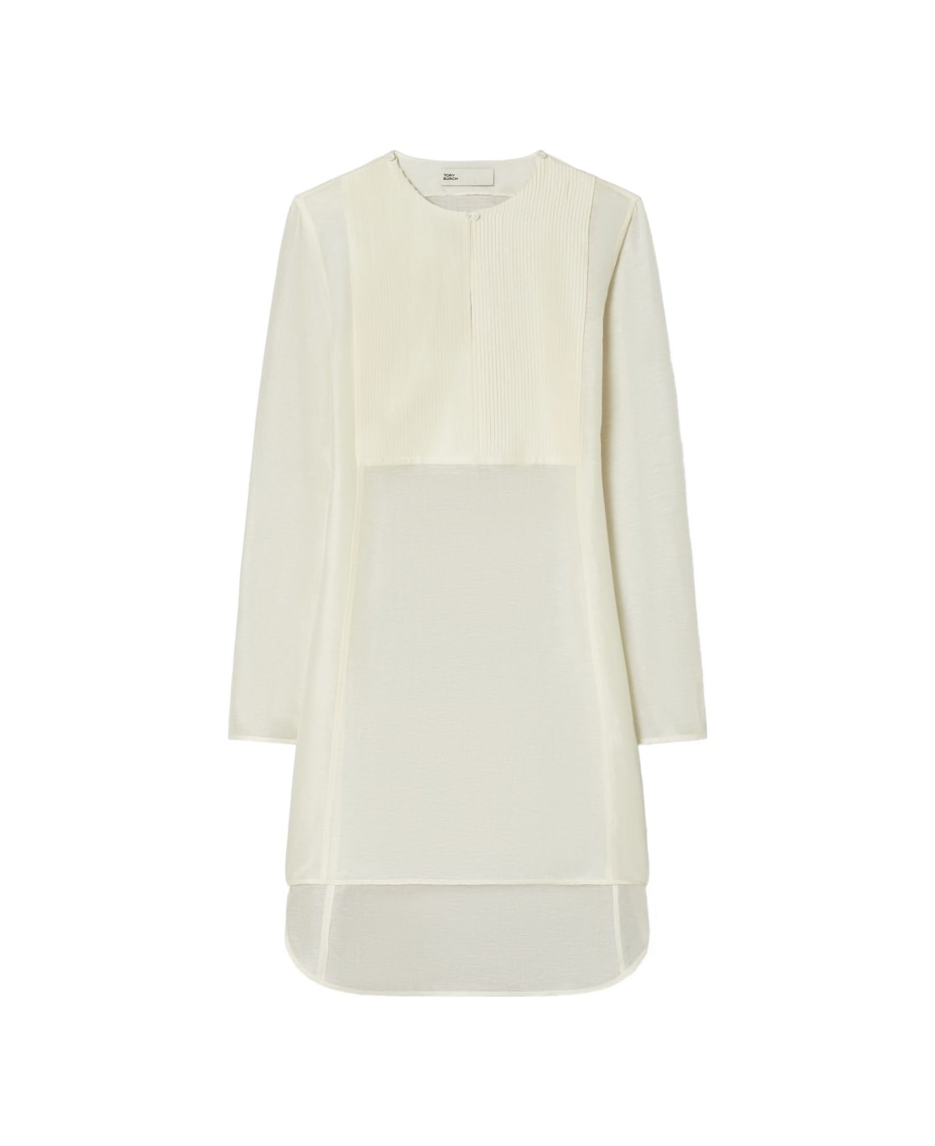 Tory Burch Linen And Silk Tunic - Ivory