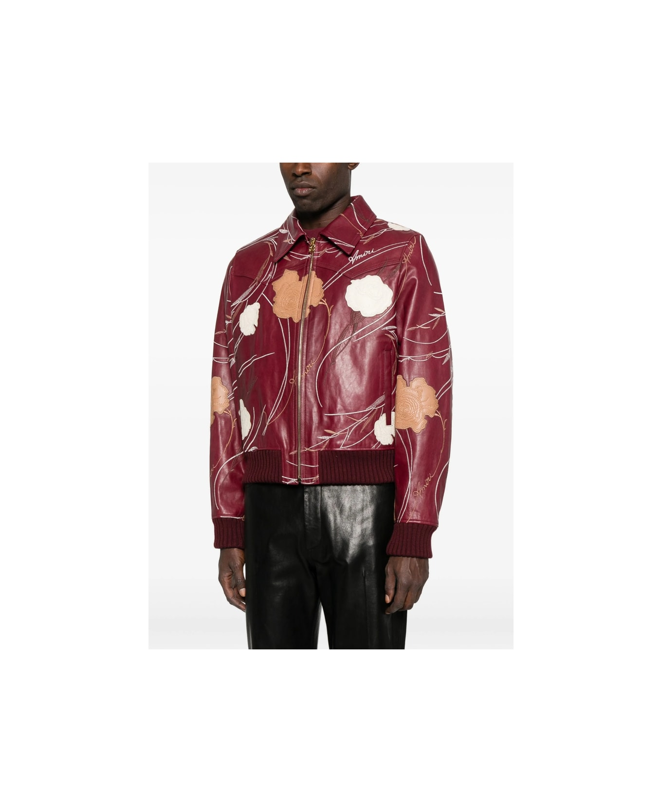 AMIRI Leather Outerwear - RED
