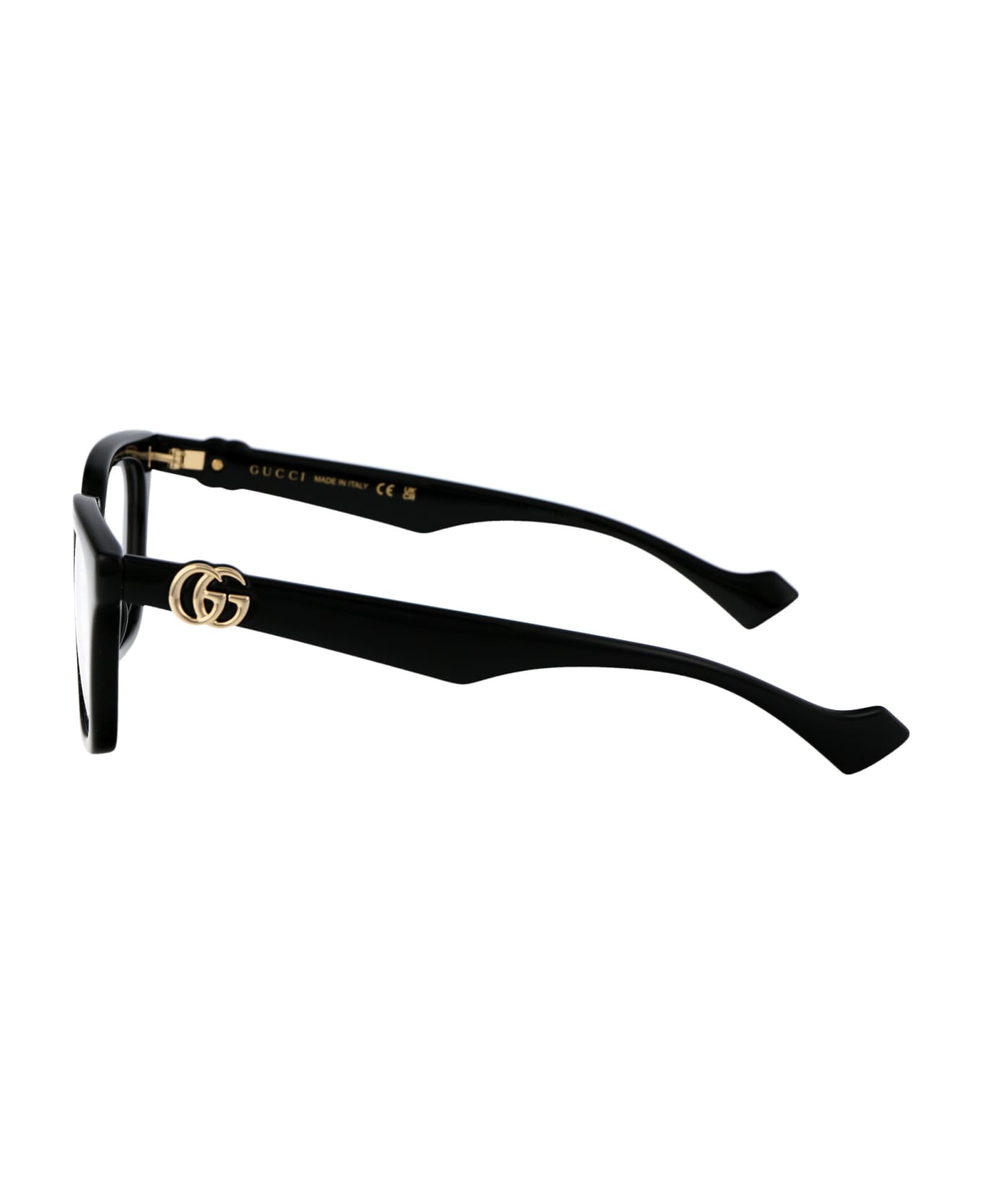 Gucci Eyewear Gg1536o Glasses - 005 BLACK BLACK TRANSPARENT