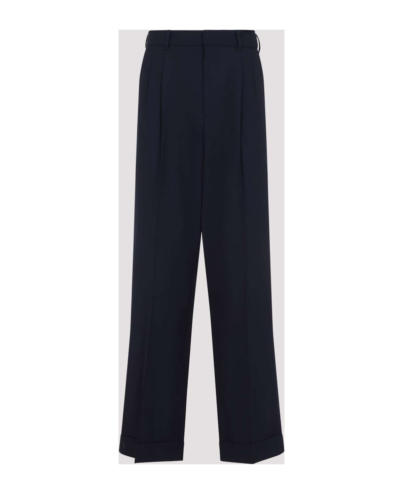 Casablanca Tailored Pleated Trousers - Navy