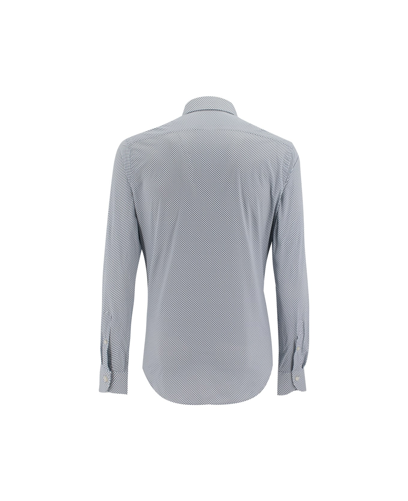 Xacus Shirt - WHITE AND BLUE FANTASY シャツ