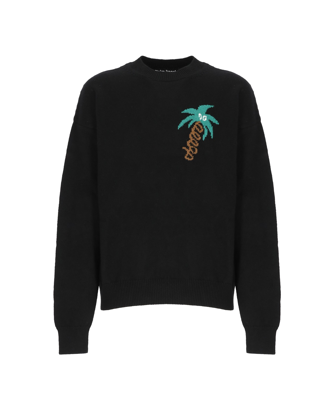 Palm Angels Black 'sketchy' Sweater - black