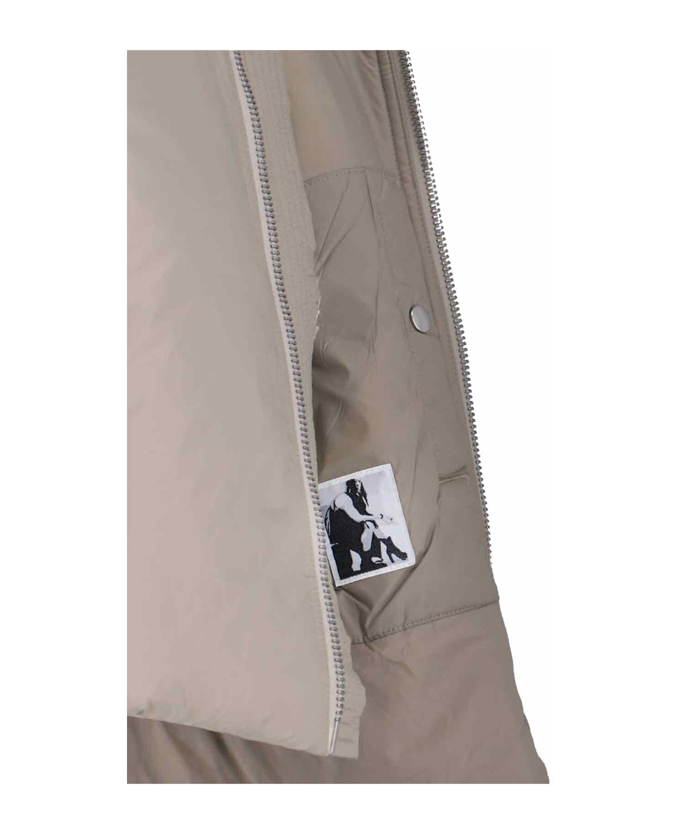DRKSHDW Padded Crop Down Jacket - Gray