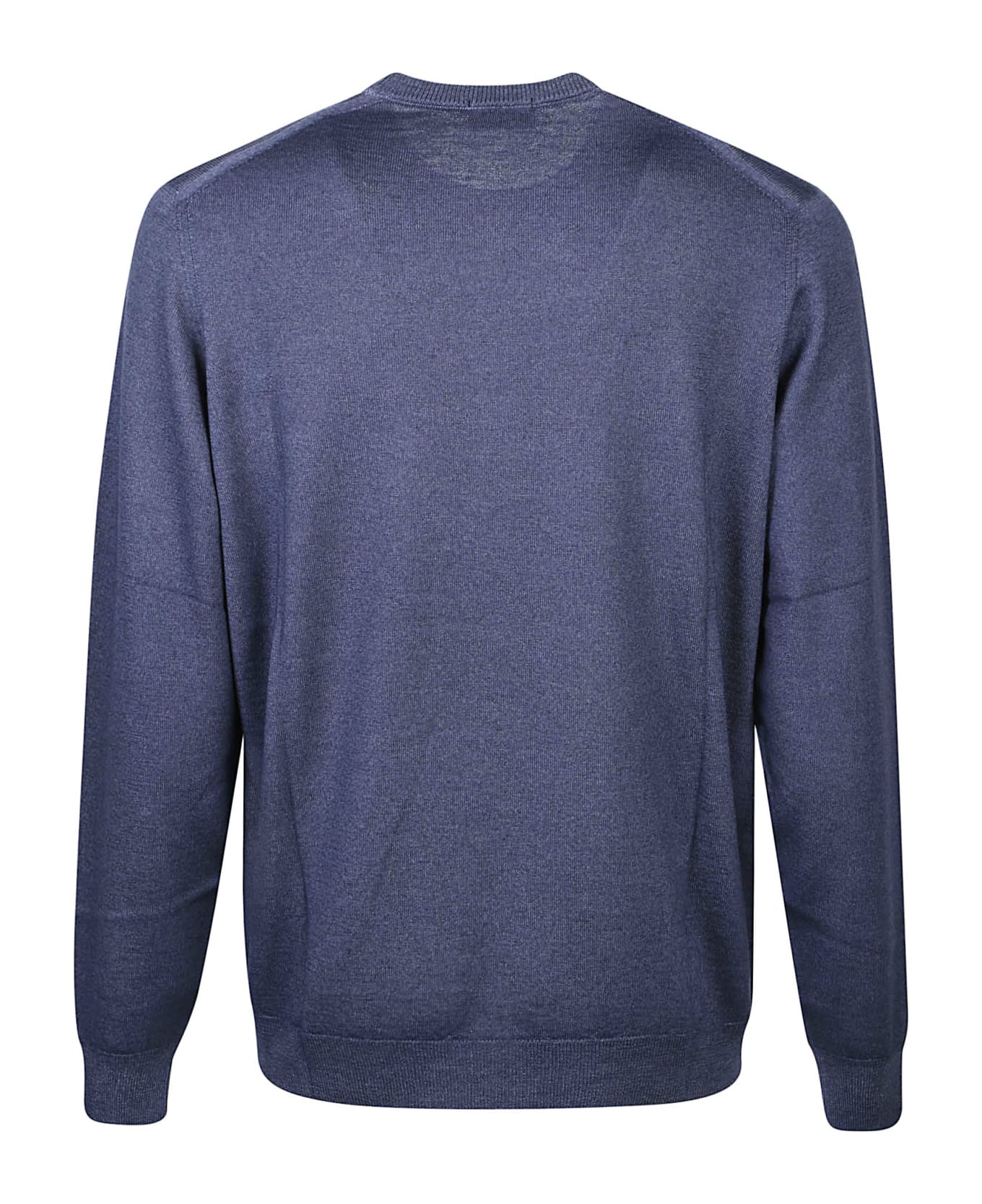 Drumohr Long Sleeve Shaved Sweater - Blu