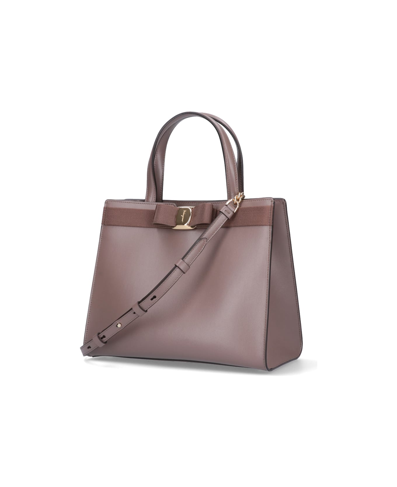 Ferragamo 
vara
 Bow Tote Bag - Dark
