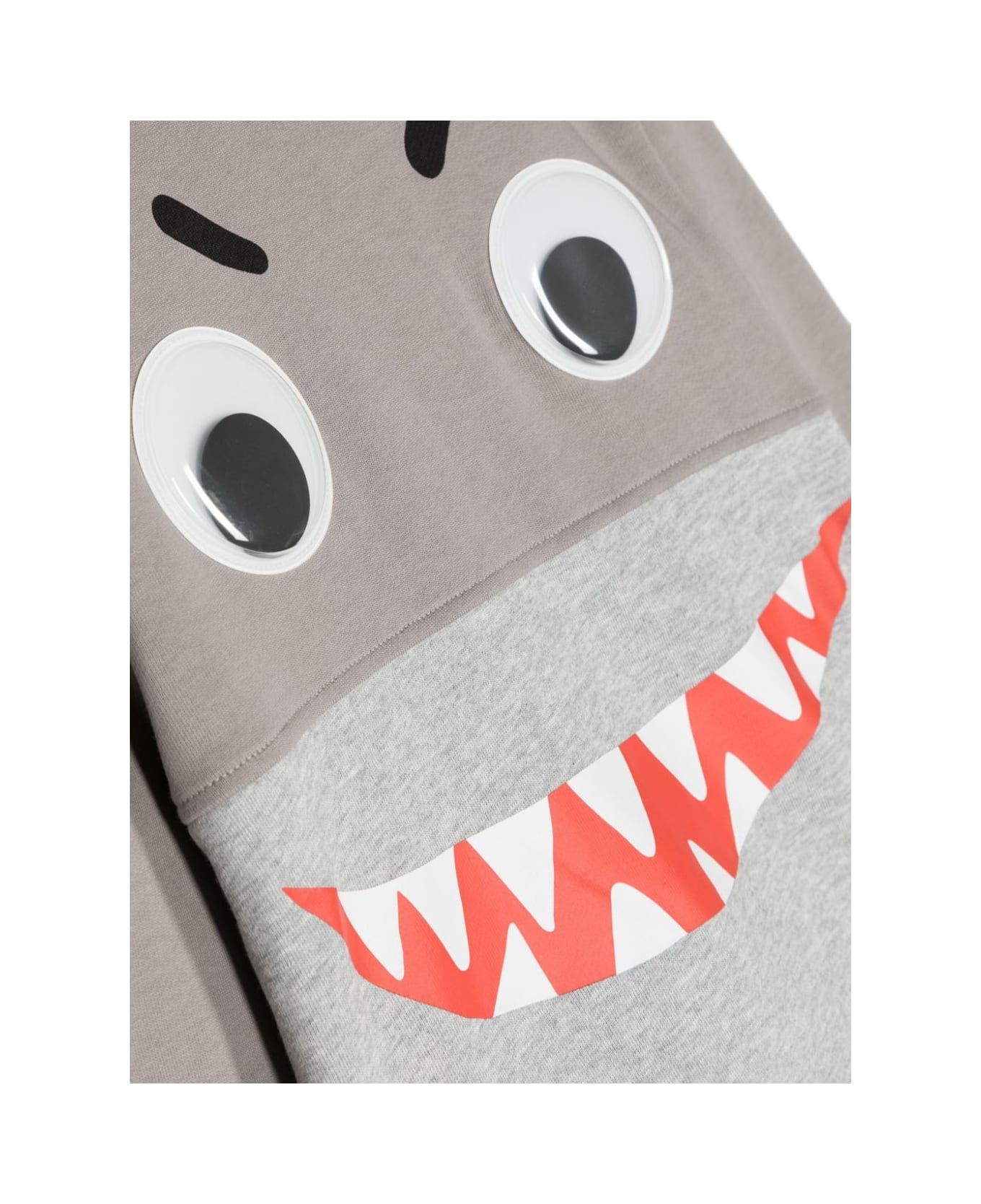 Stella McCartney Kids Colour Block Sweatshirt With Shark Nose - Grey ニットウェア＆スウェットシャツ