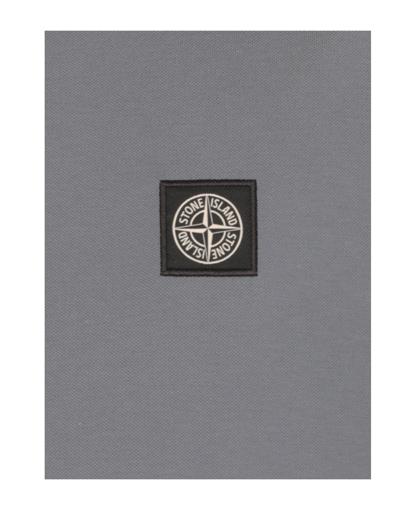 Stone Island Short Sleeve Slim Fit Polo Shirt - Blue