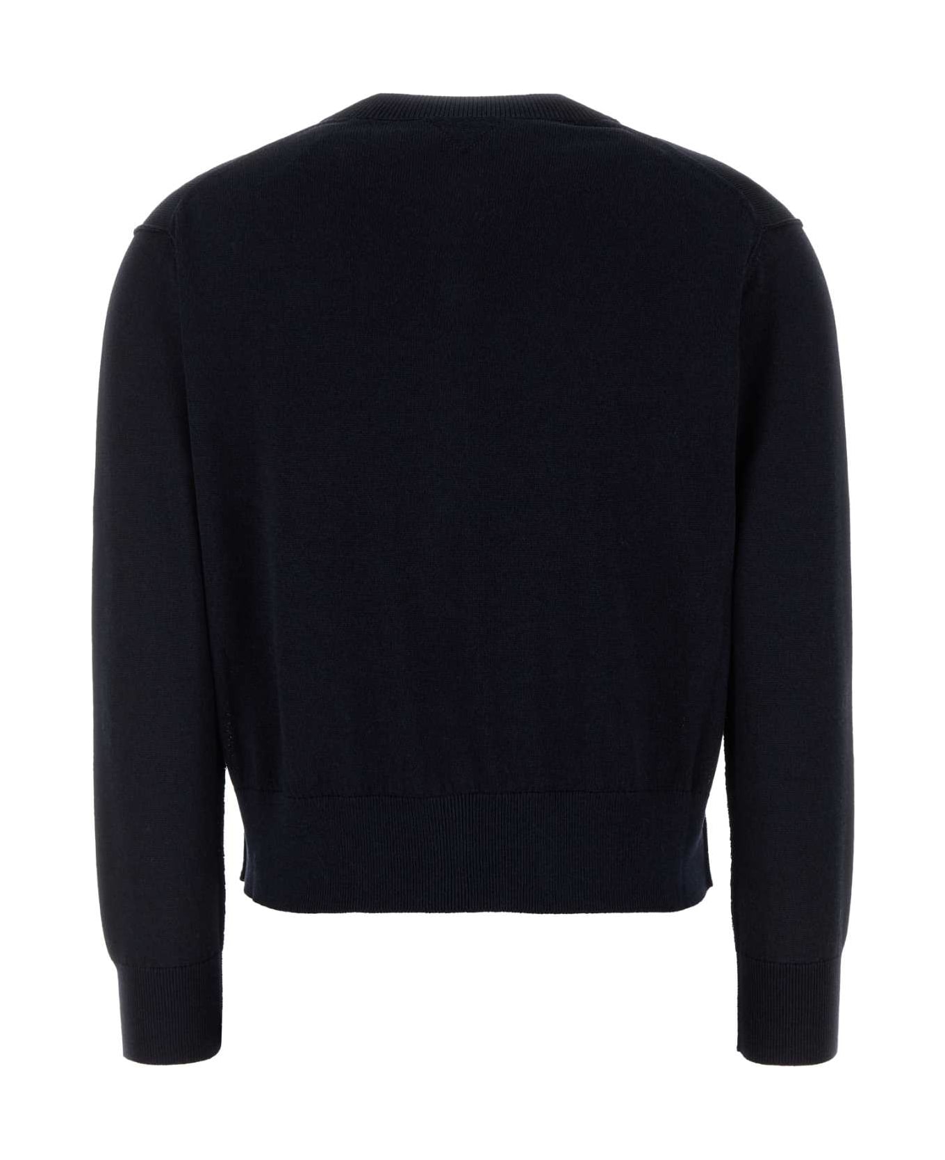 Bottega Veneta Midnight Blue Cotton Blend Twin-set - NAVY