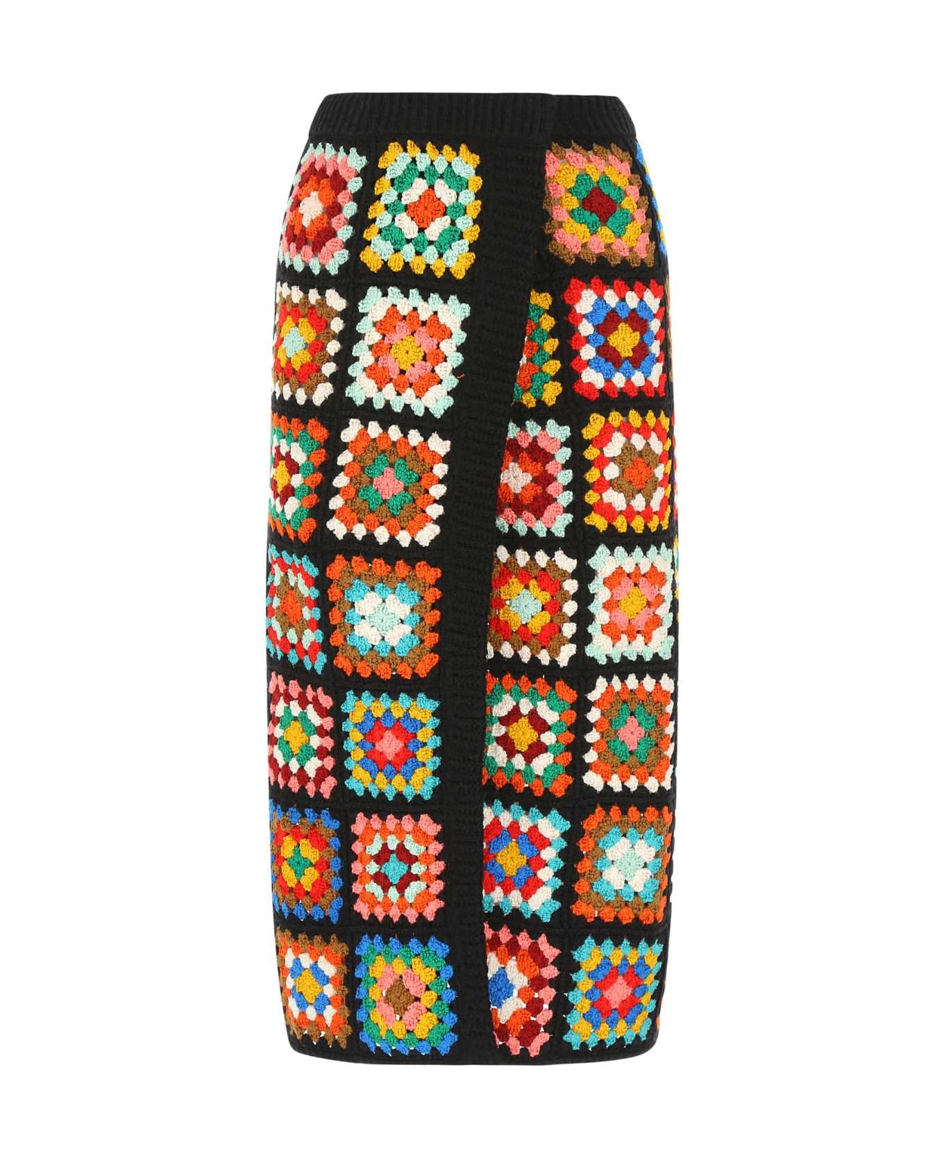 Alanui Multicolor Crochet Skirt - 1085