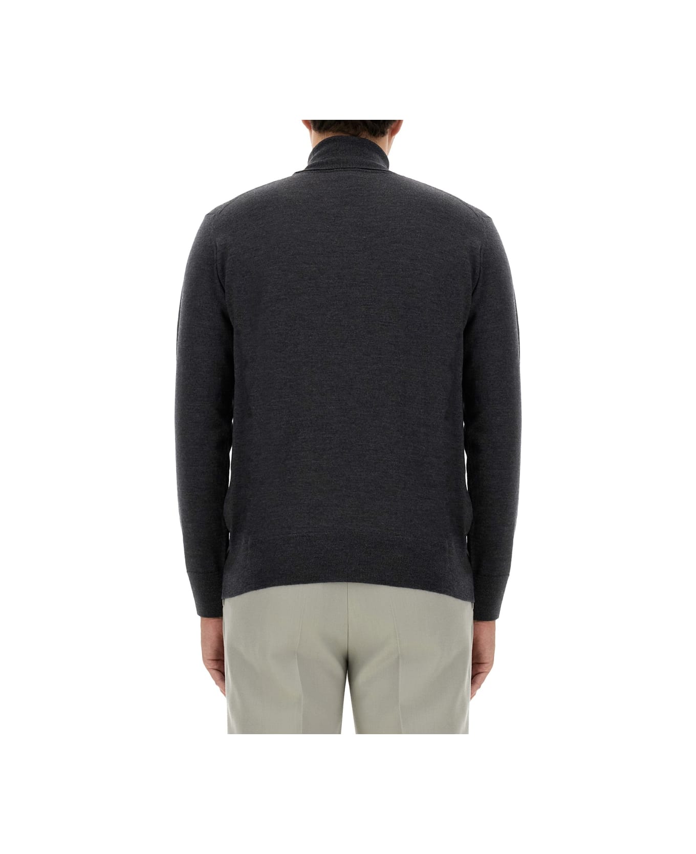 Etro Turtleneck With Embroidery - CHARCOAL