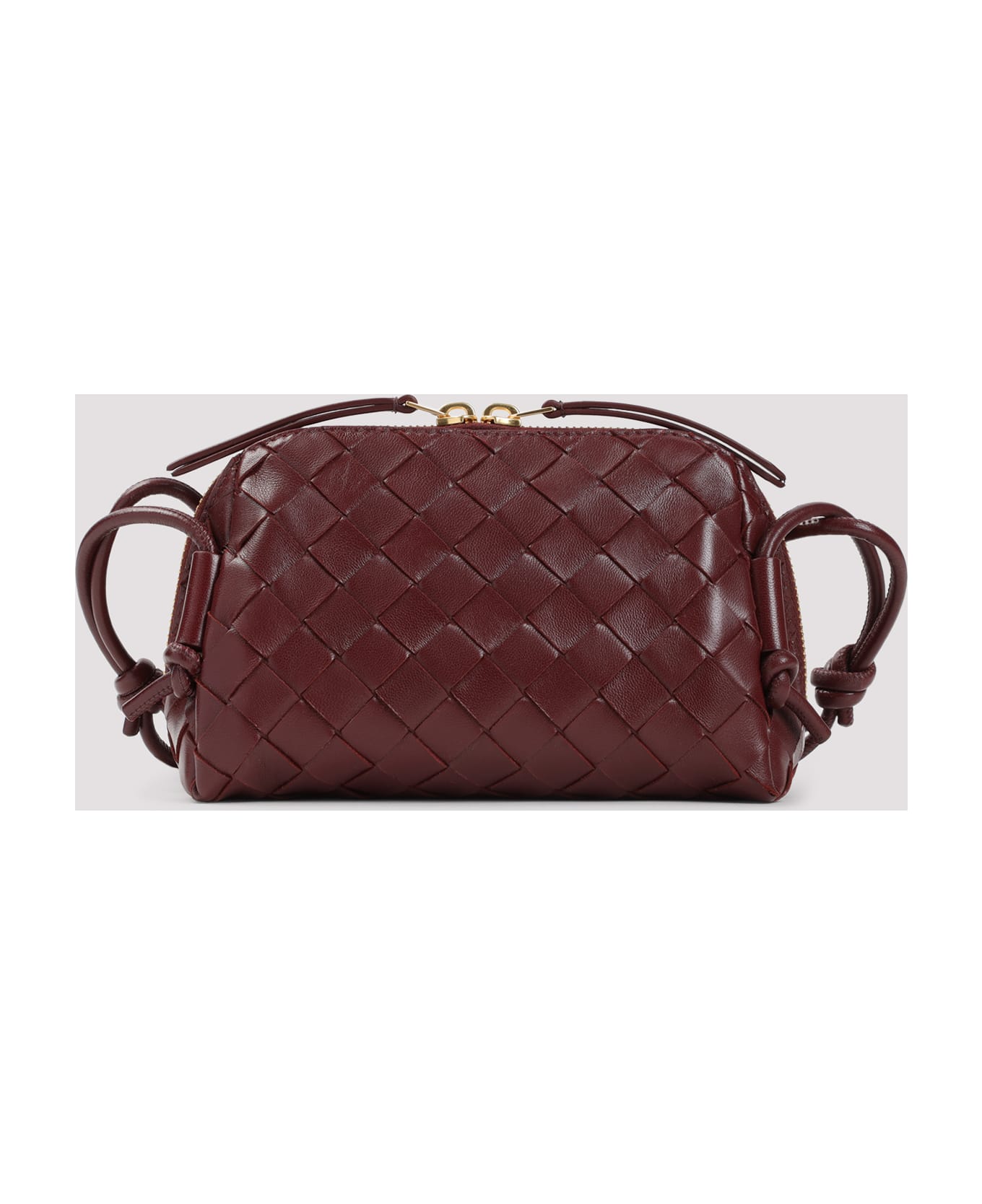 Bottega Veneta Leather Concert Bag - Barolo Gold