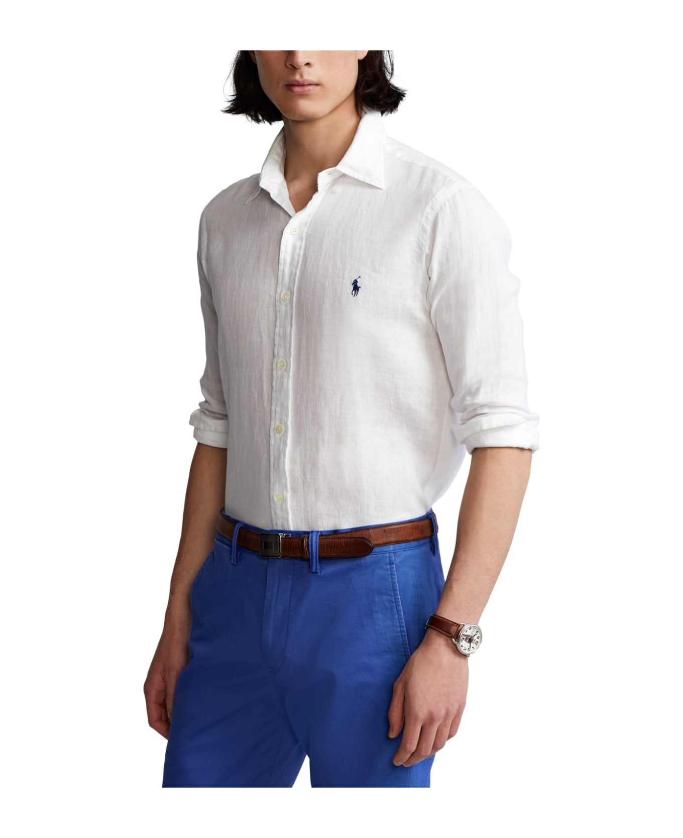 Polo Ralph Lauren Linen Shirt - Bianco