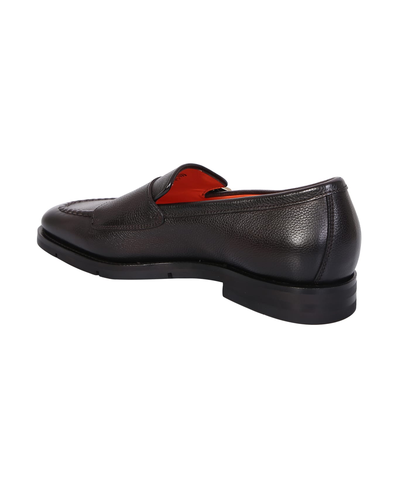 Santoni Double Strap Monk Shoes Brown - Brown
