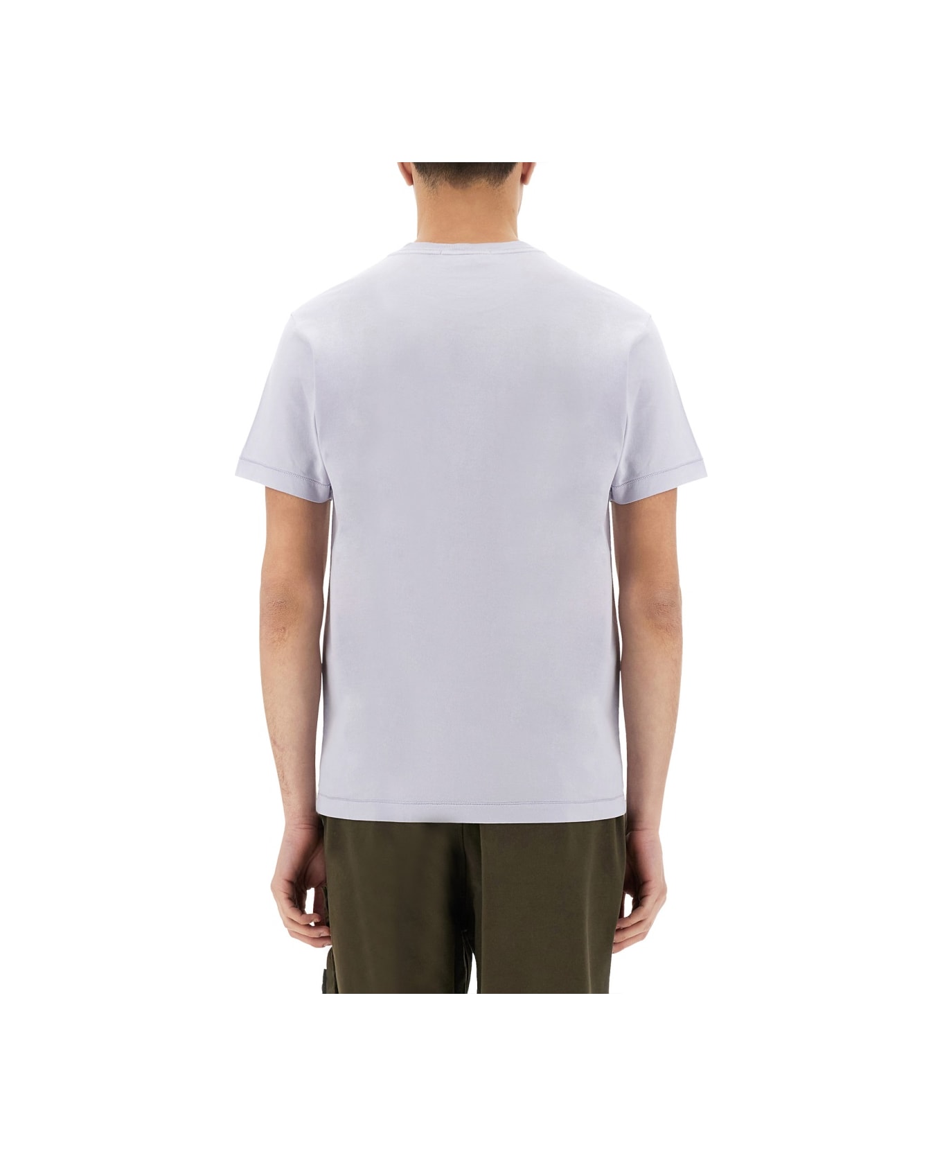 Stone Island T-shirt With Logo - PURPLE