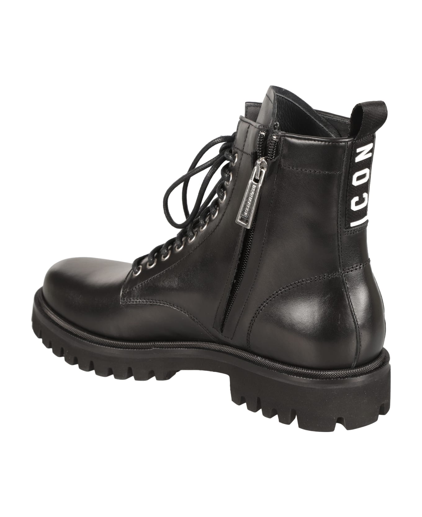 Dsquared2 Be Icon Combat Boots - Black ブーツ